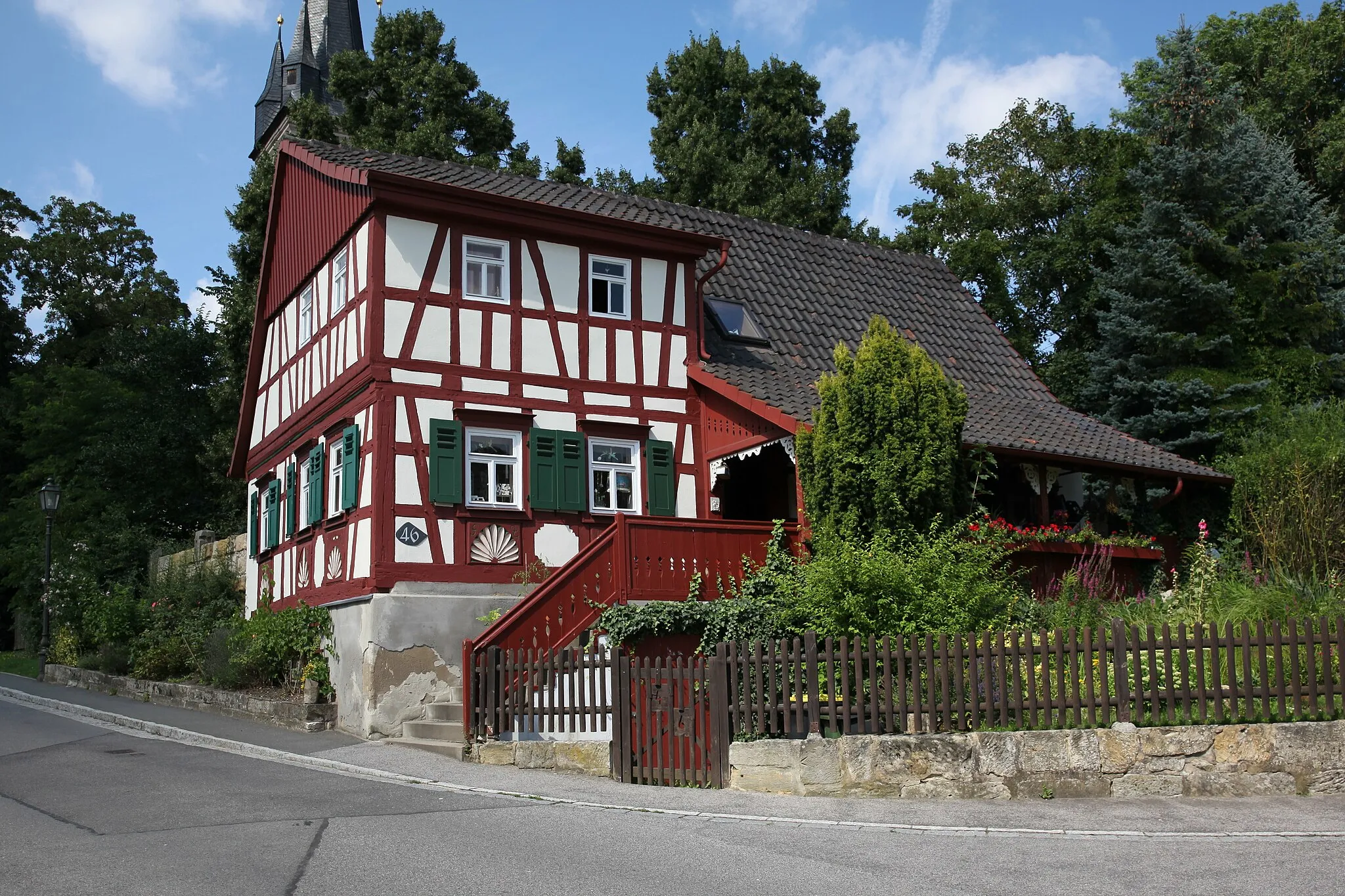 Photo showing: Frackdachhaus in Ahorn