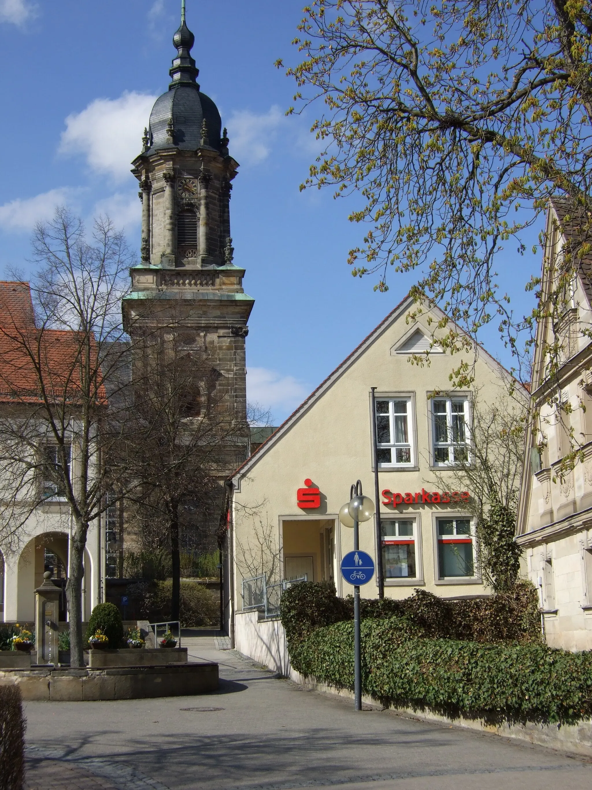 Photo showing: Bindlach, Ortskern (Rathausplatz)