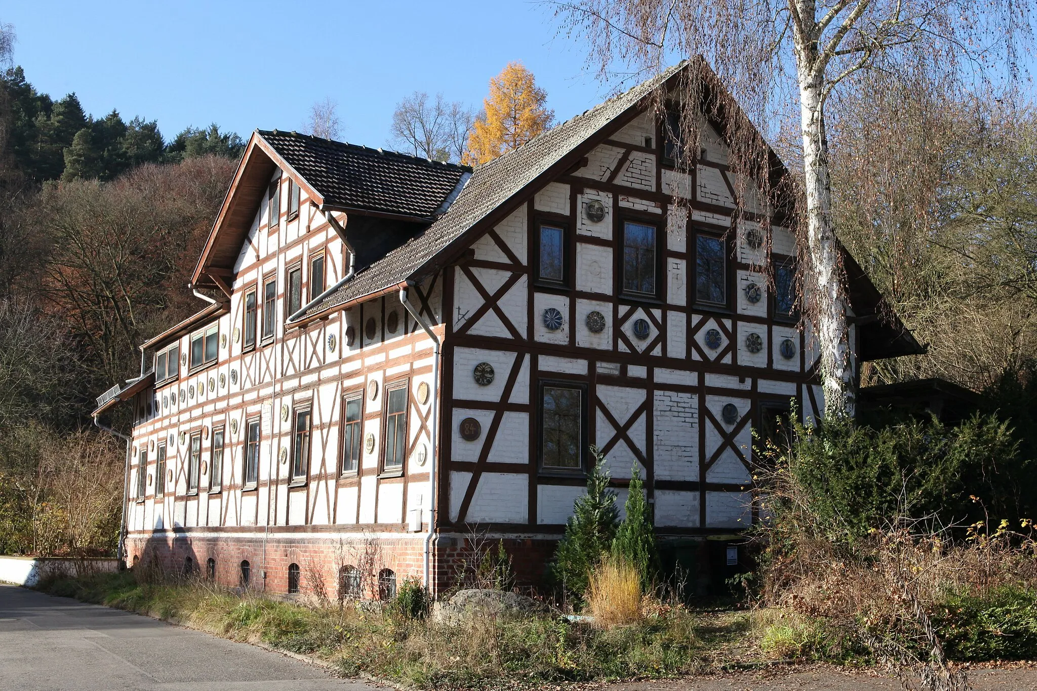 Photo showing: Ebersdorf-bN-Fachwerkhaus