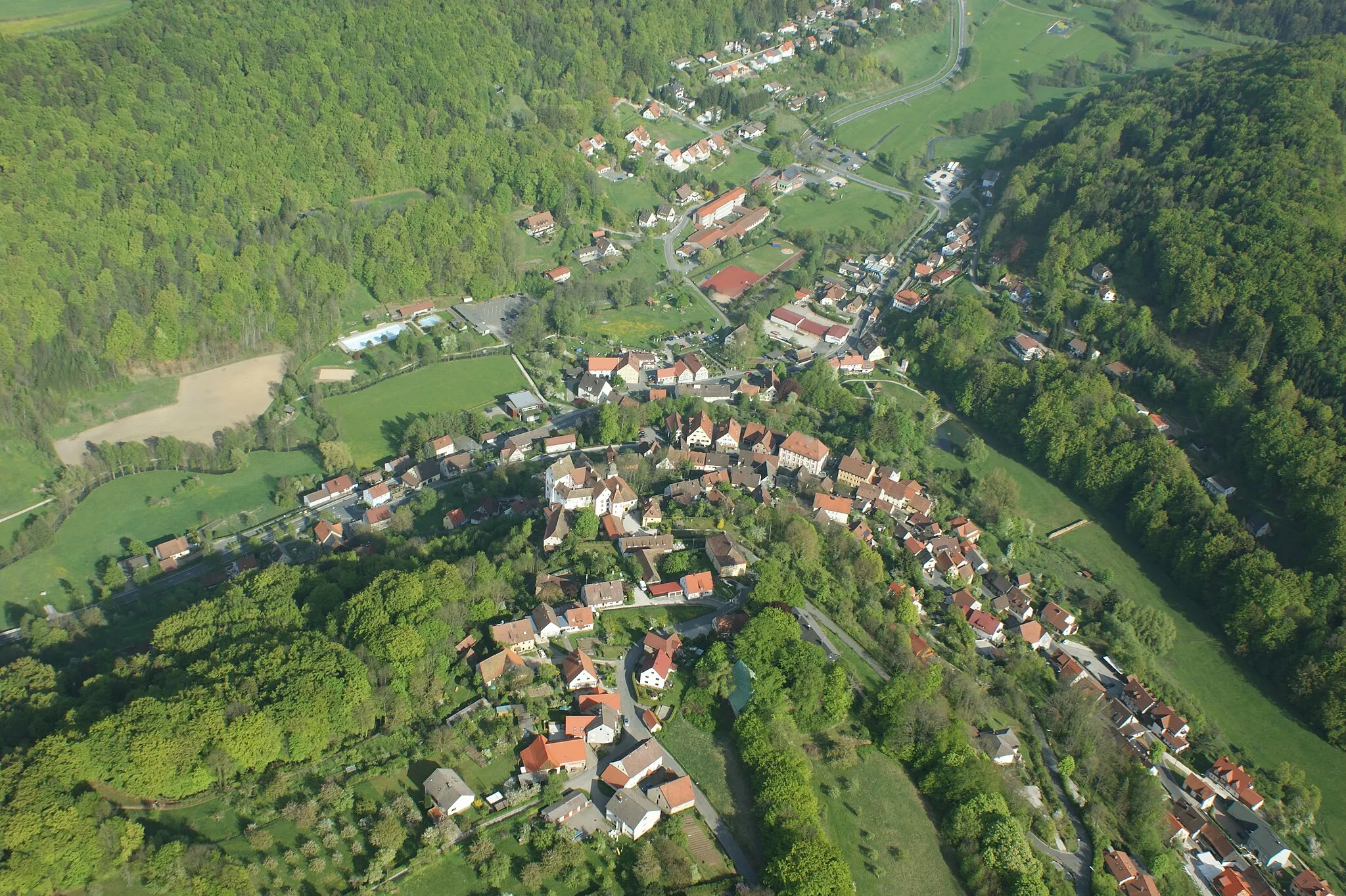 Photo showing: Egloffstein Luftbild