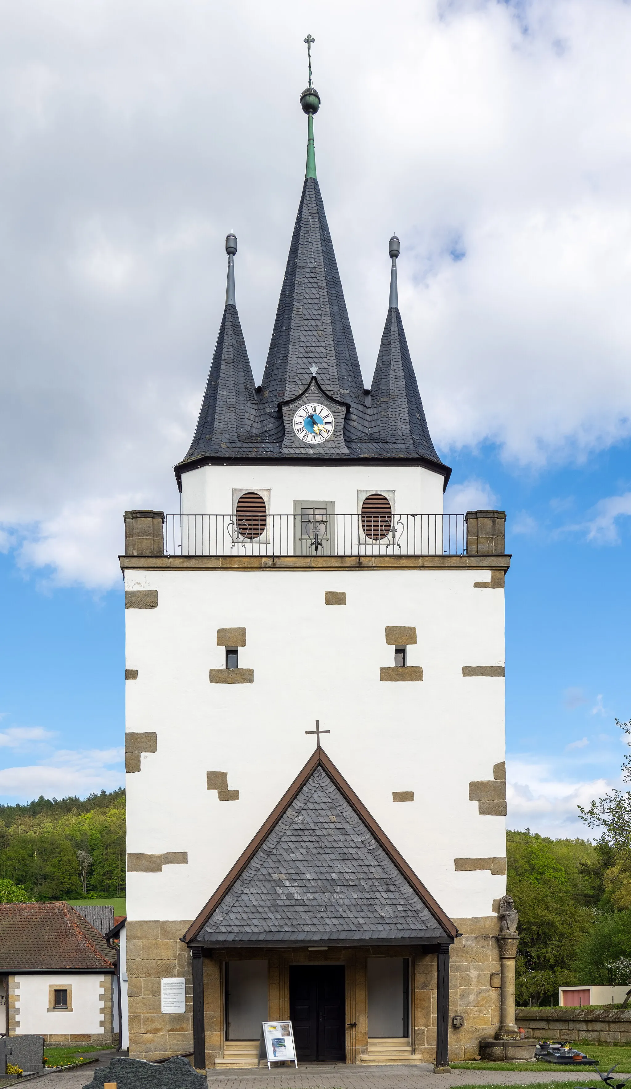 Photo showing: Bartholomew church in Glashütten near Bayreuth