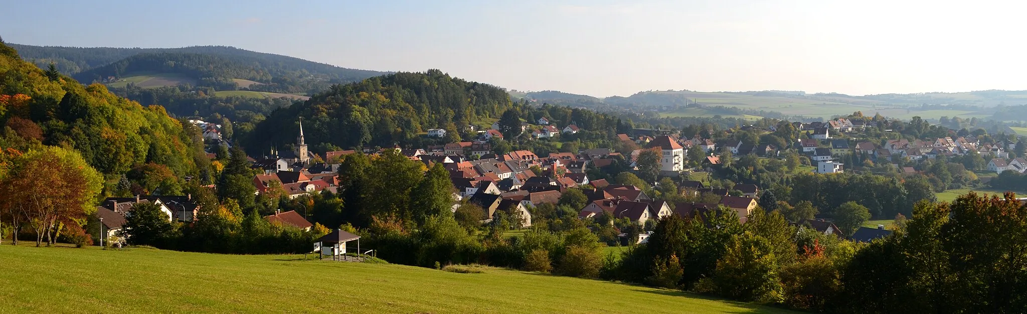 Photo showing: Goldkronach, vom Leisauer Berg aus gesehen