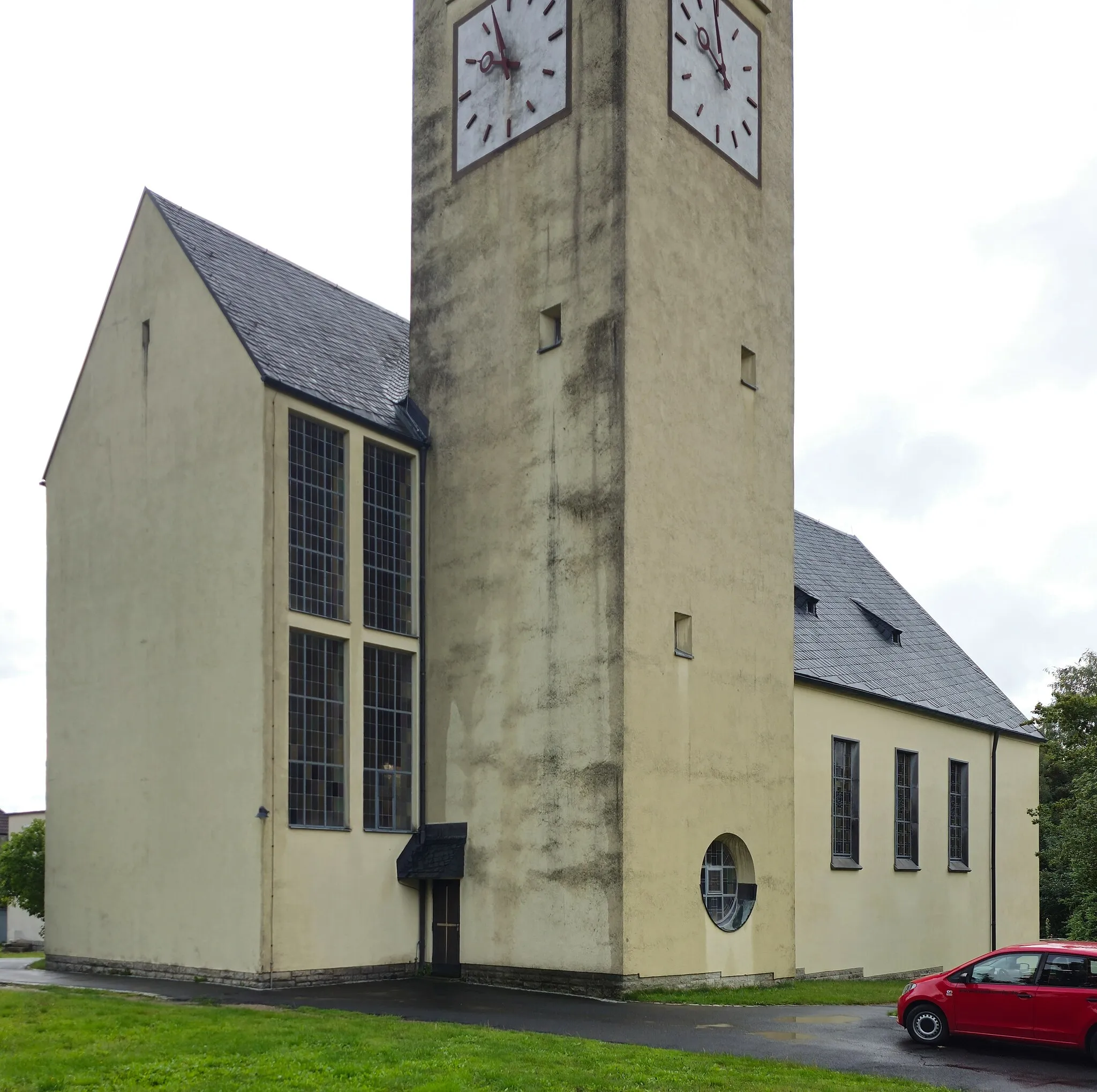 Photo showing: Katholische Pfarrkirche St. Wolfgang Marktleuthen, Kreis Wunsiedel im Fichtelgebirge, Oberfranken, Bayern, Deutschland
