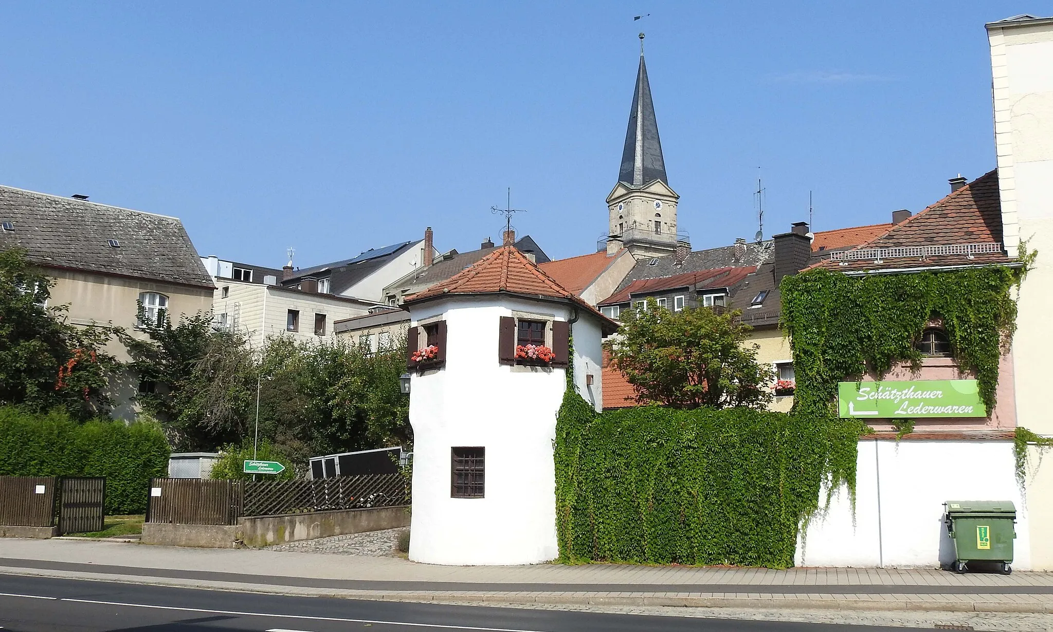 Photo showing: Stadtturm Markt 52 an der Leopoldstr. in Marktredwitz