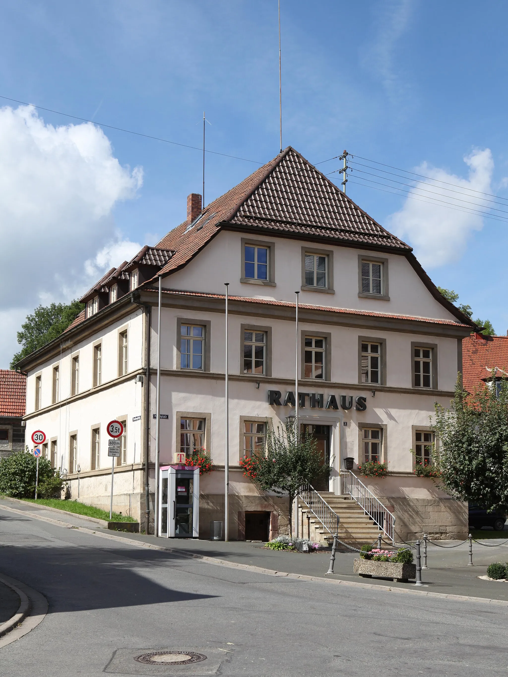 Photo showing: Rathaus in Marktrodach, OT Unterrodach, Landkreis Kronach