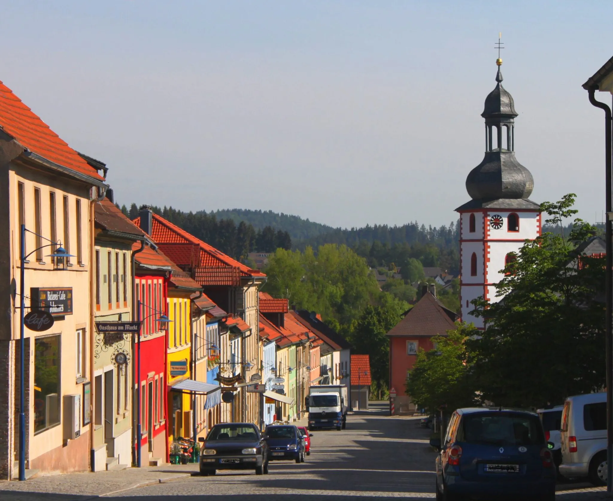 Photo showing: Der Marktplatz von Marktschorgast