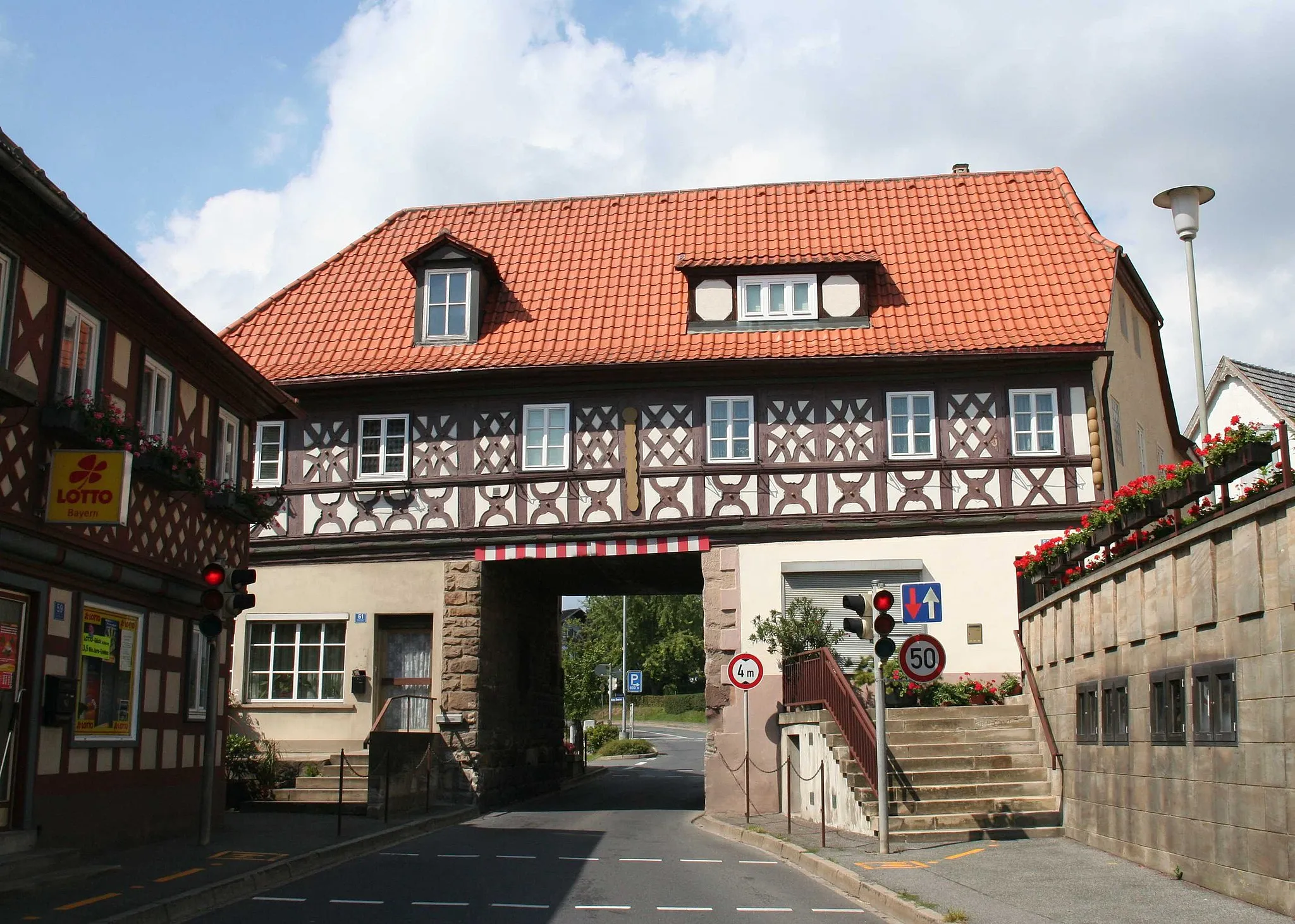 Photo showing: Torhaus Marktzeuln Landkreis Lichtenfels in Bayern