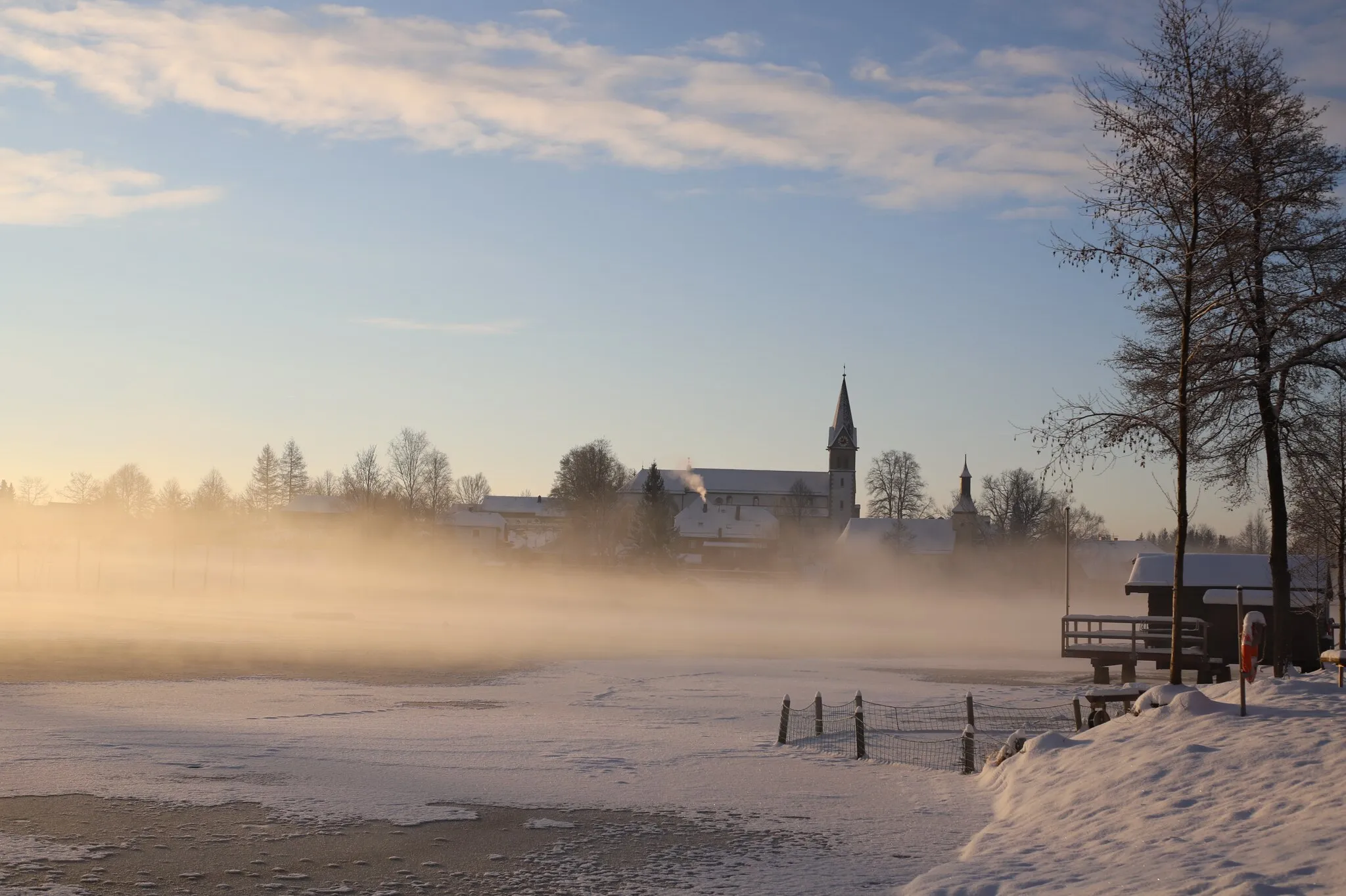 Photo showing: Morgendlicher Nagler See im Winter