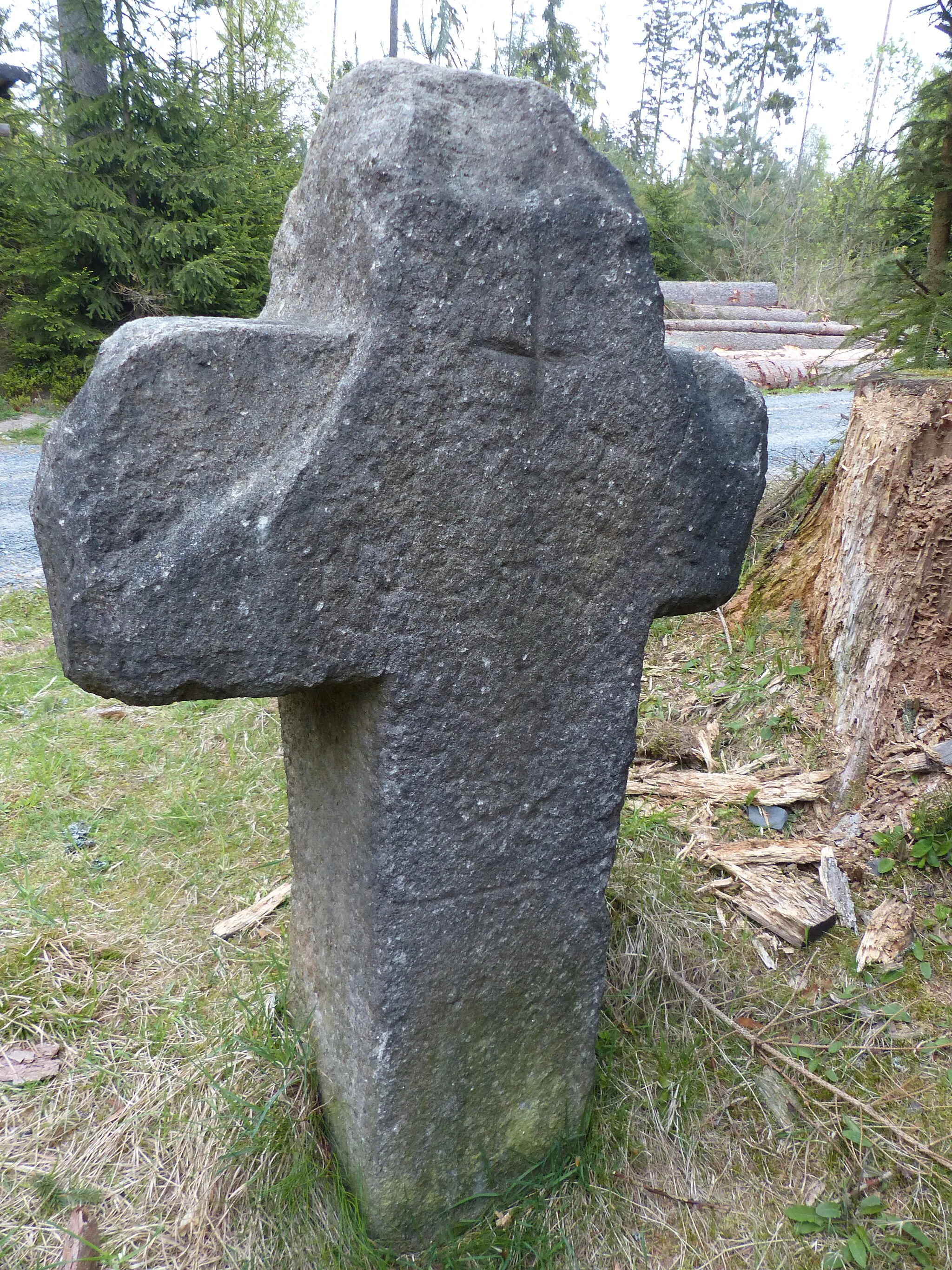 Photo showing: Steinkreuz Häusellohe bei Selb