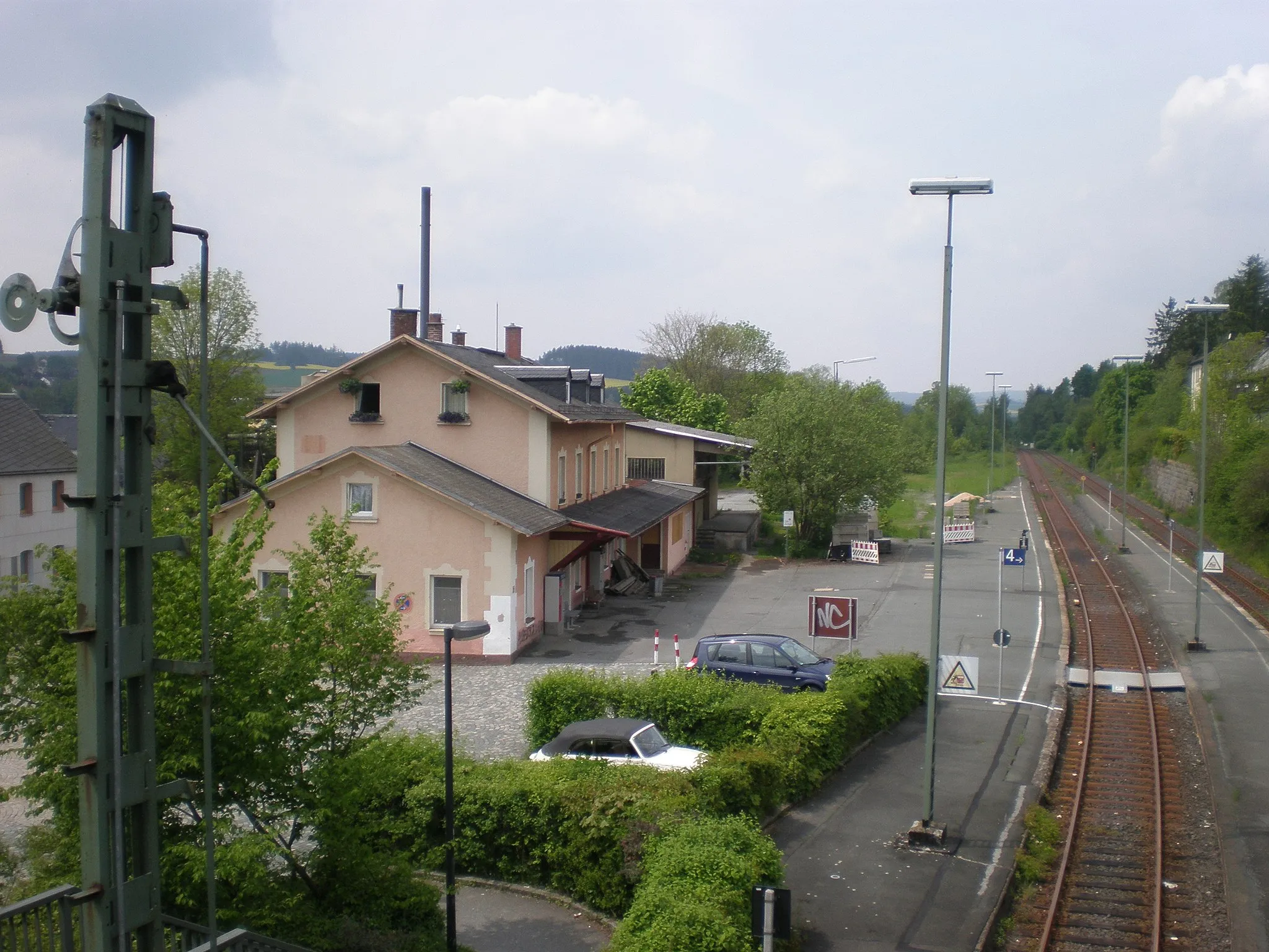 Photo showing: Bahnhof Selbitz.