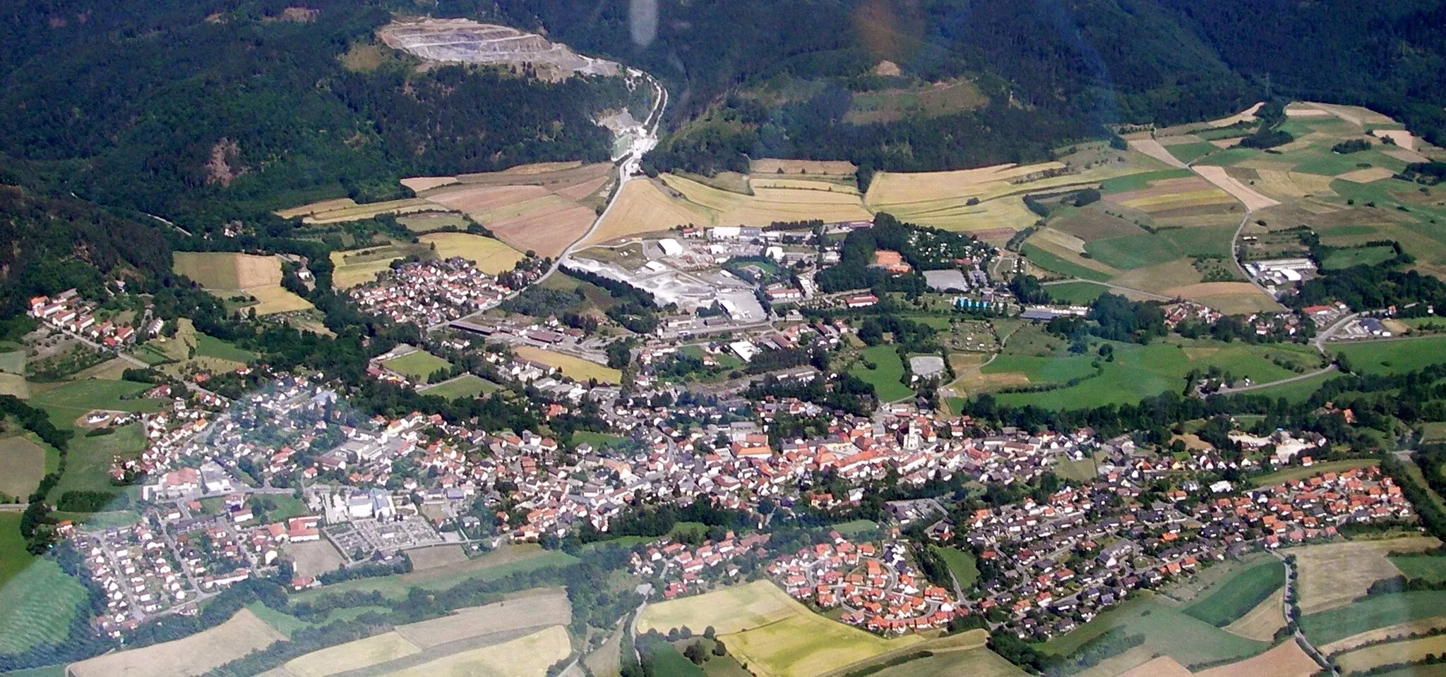 Photo showing: Luftbild von Stadtsteinach