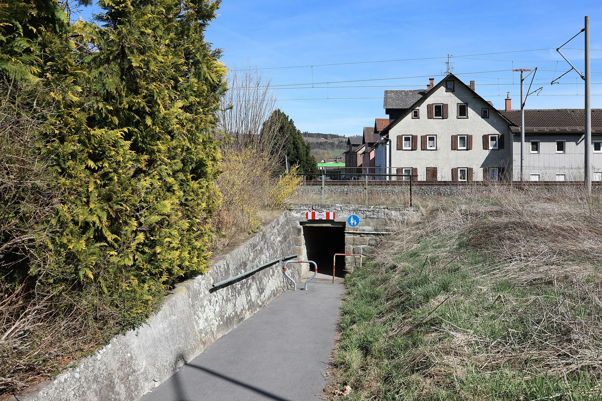 Photo showing: Fußgängerunterführung in Stockheim Bahnstrecke Hochstadt-Marktzeuln–Probstzella, Bahnkilometer 23,319