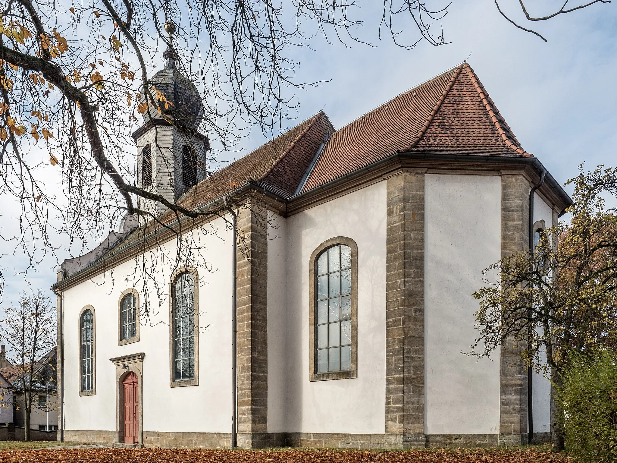 Photo showing: Catholic parish church of St. Laurentius in Strullendorf