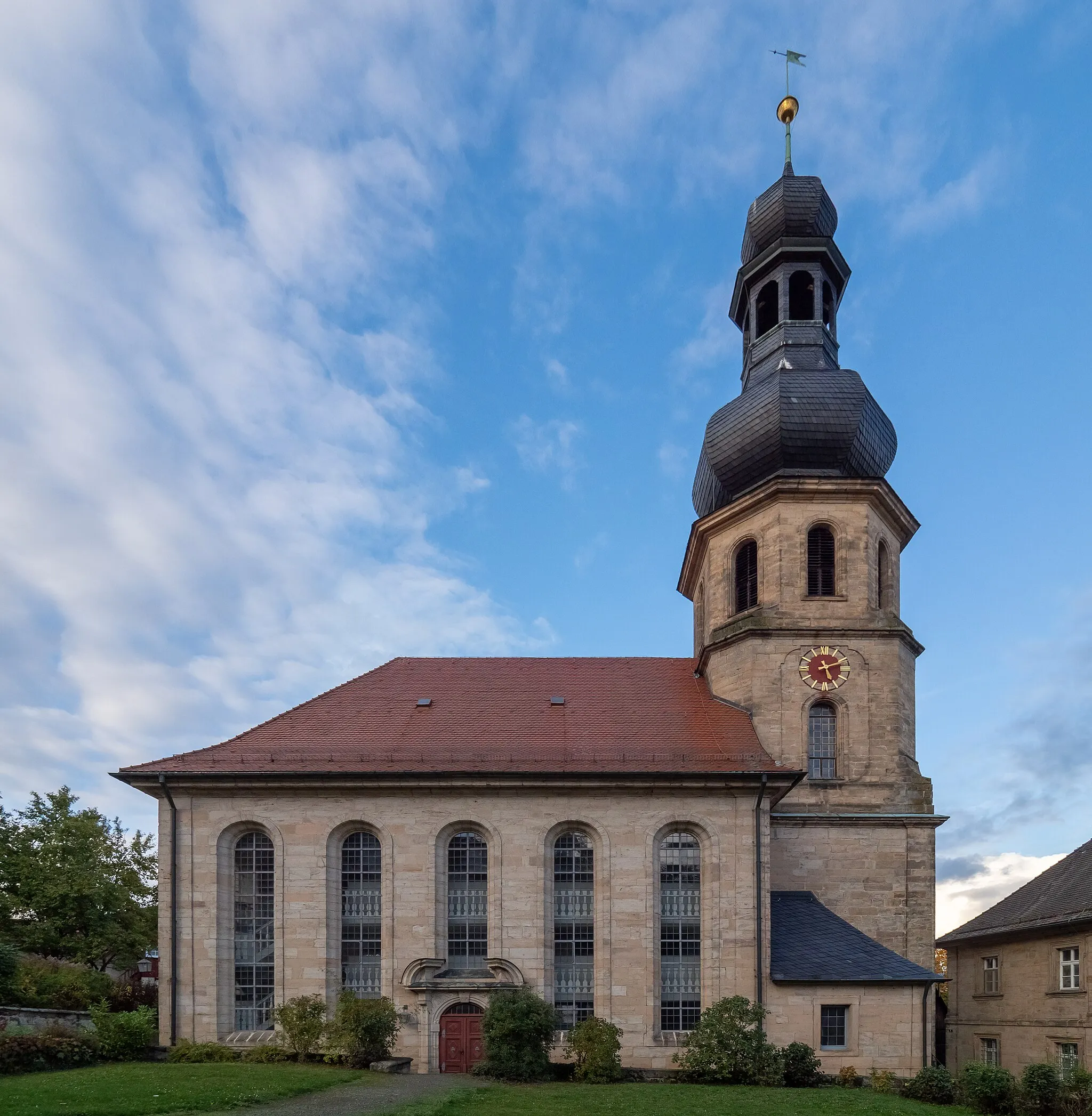 Photo showing: Protestant margrave church St.Johannes in Trebgast in the district Kulmbach