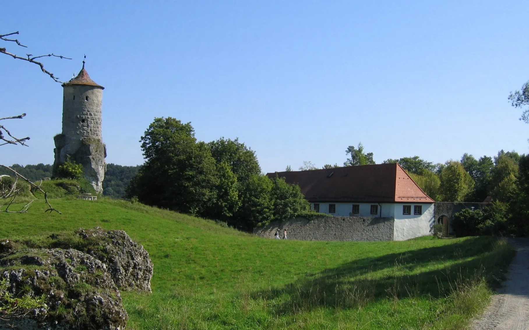 Photo showing: Burg Waischenfeld und Wehrturm „Steinerner Beutel“ in Waischenfeld, Deutschland