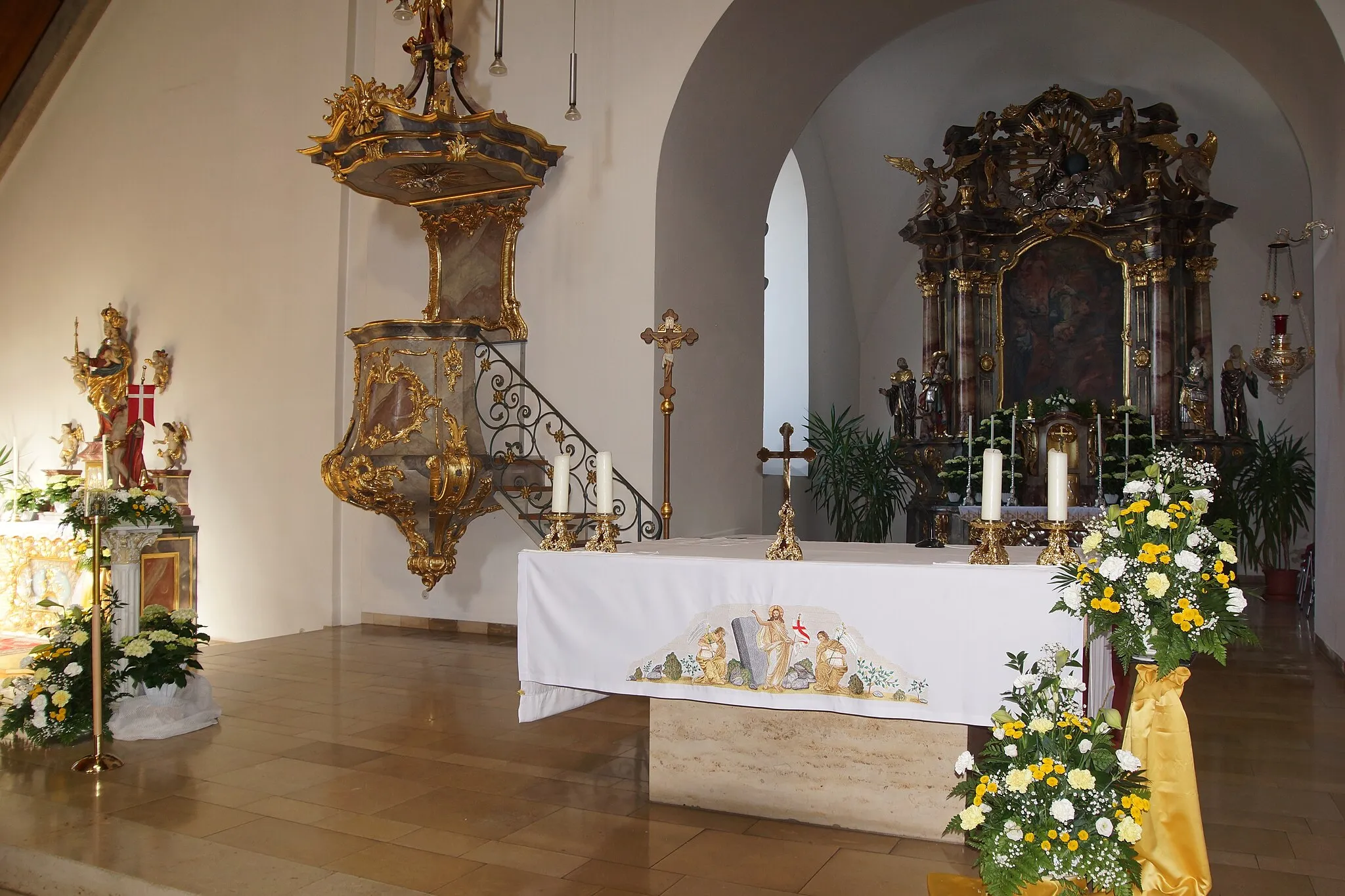 Photo showing: St Peter und Paul Berngau - Ostern 2019