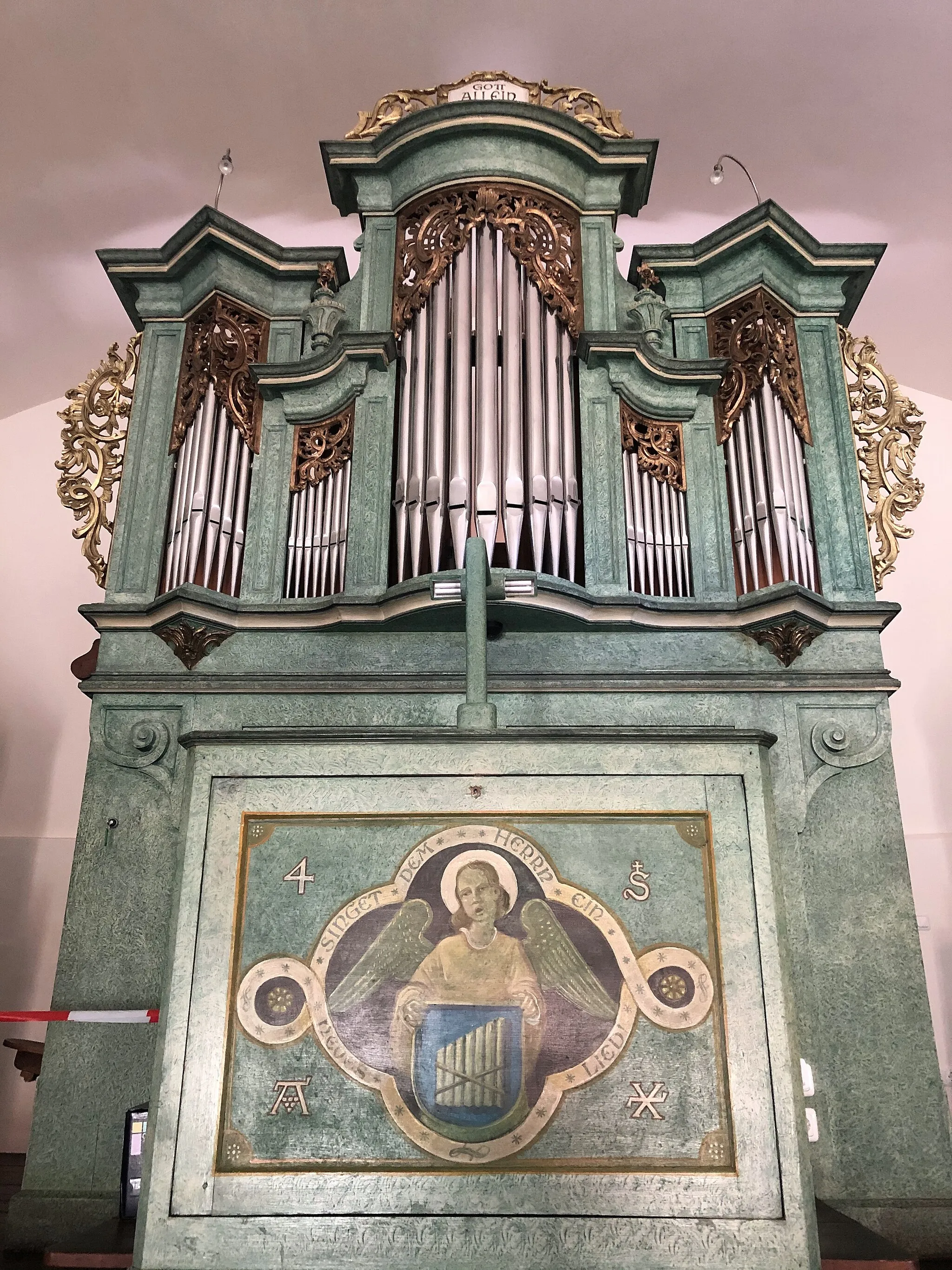 Photo showing: Orgel von Steinmeyer op. 684 (1900), 9/I/P