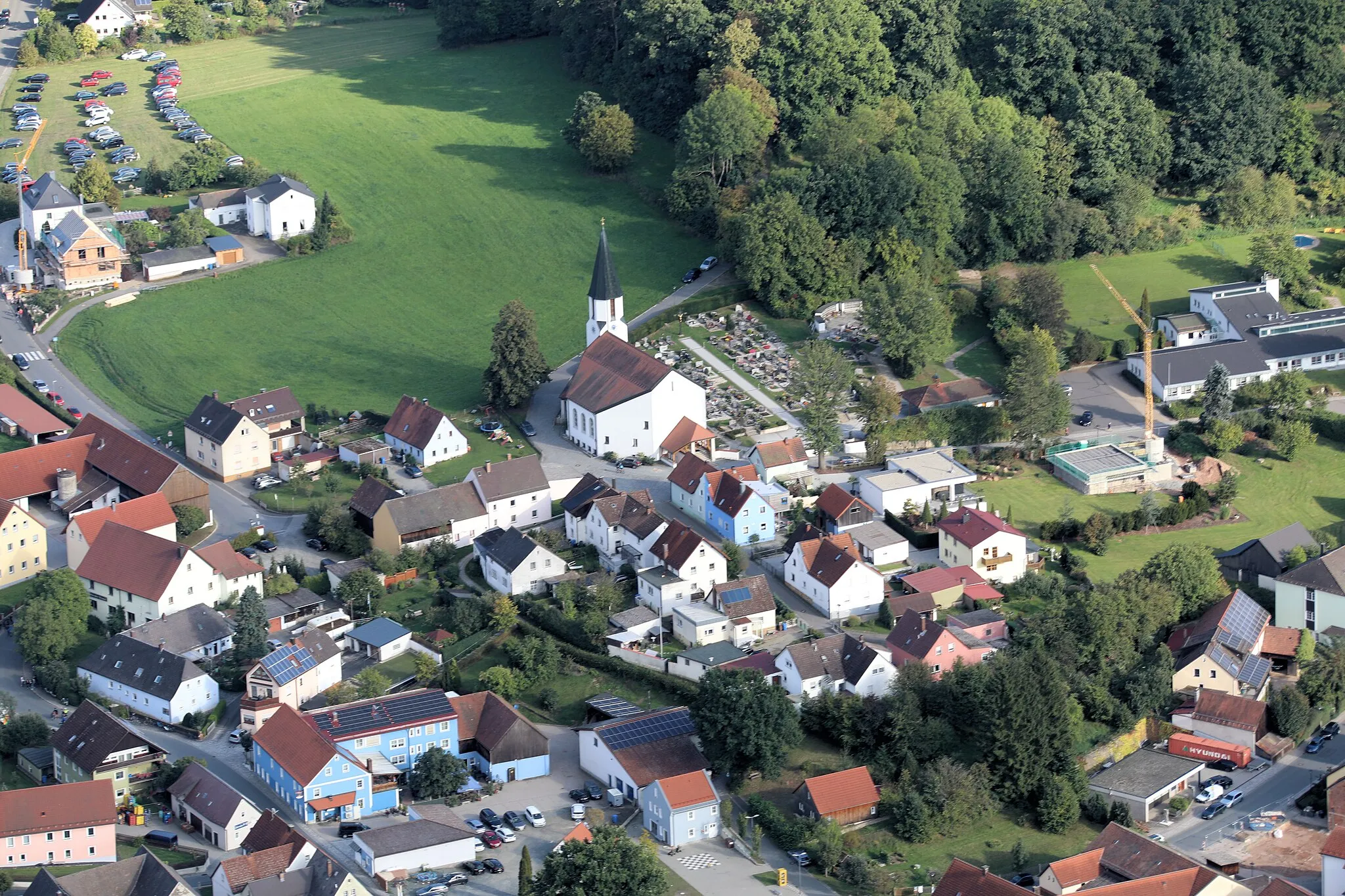 Photo showing: Kirche St. Nikolaus in Etzenricht, Landkreis Neustadt an der Waldnaab, Oberpfalz, Bayern
