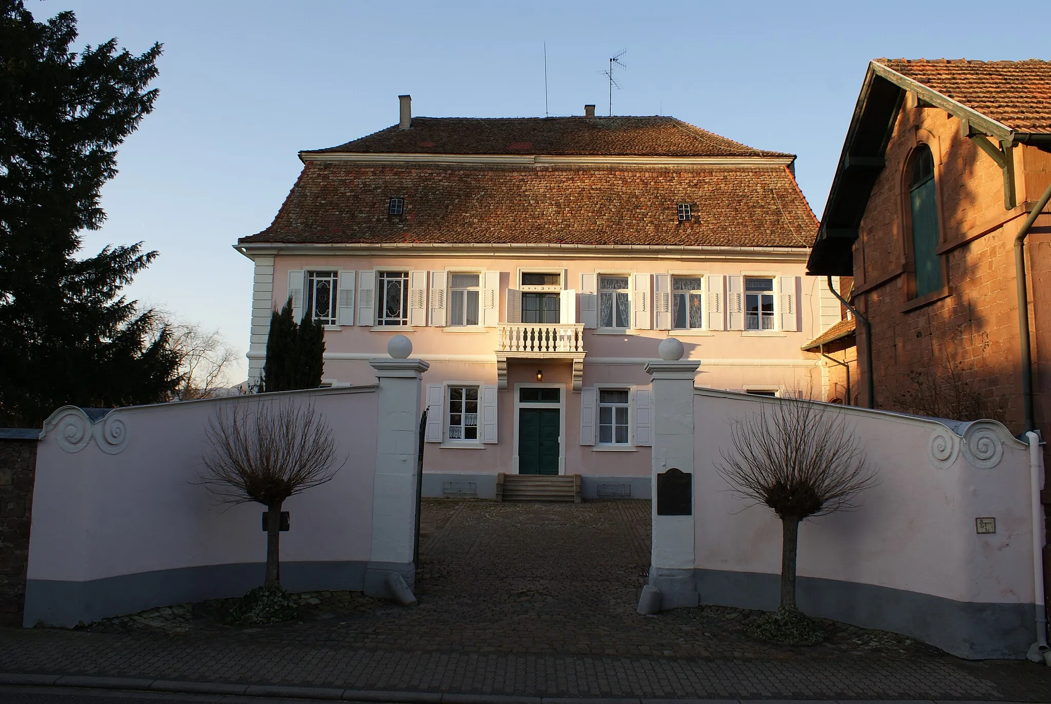 Photo showing: House of Paul Henri Thiry d’Holbach in Edesheim, Germany.
