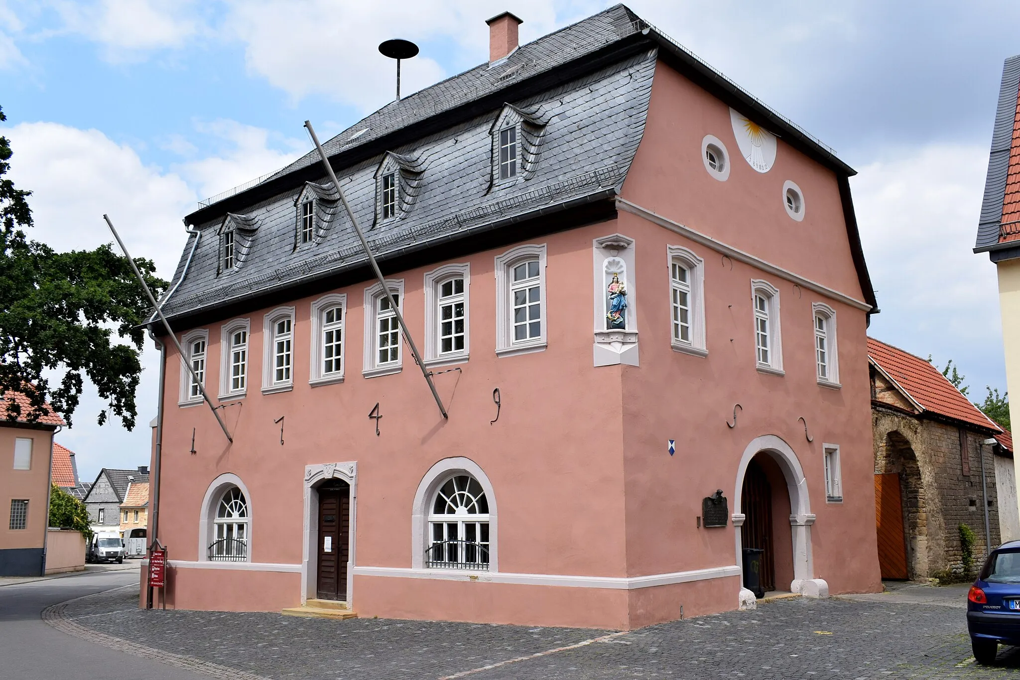 Photo showing: Gau-Bickelheim, Am Römer 4, altes Radhaus