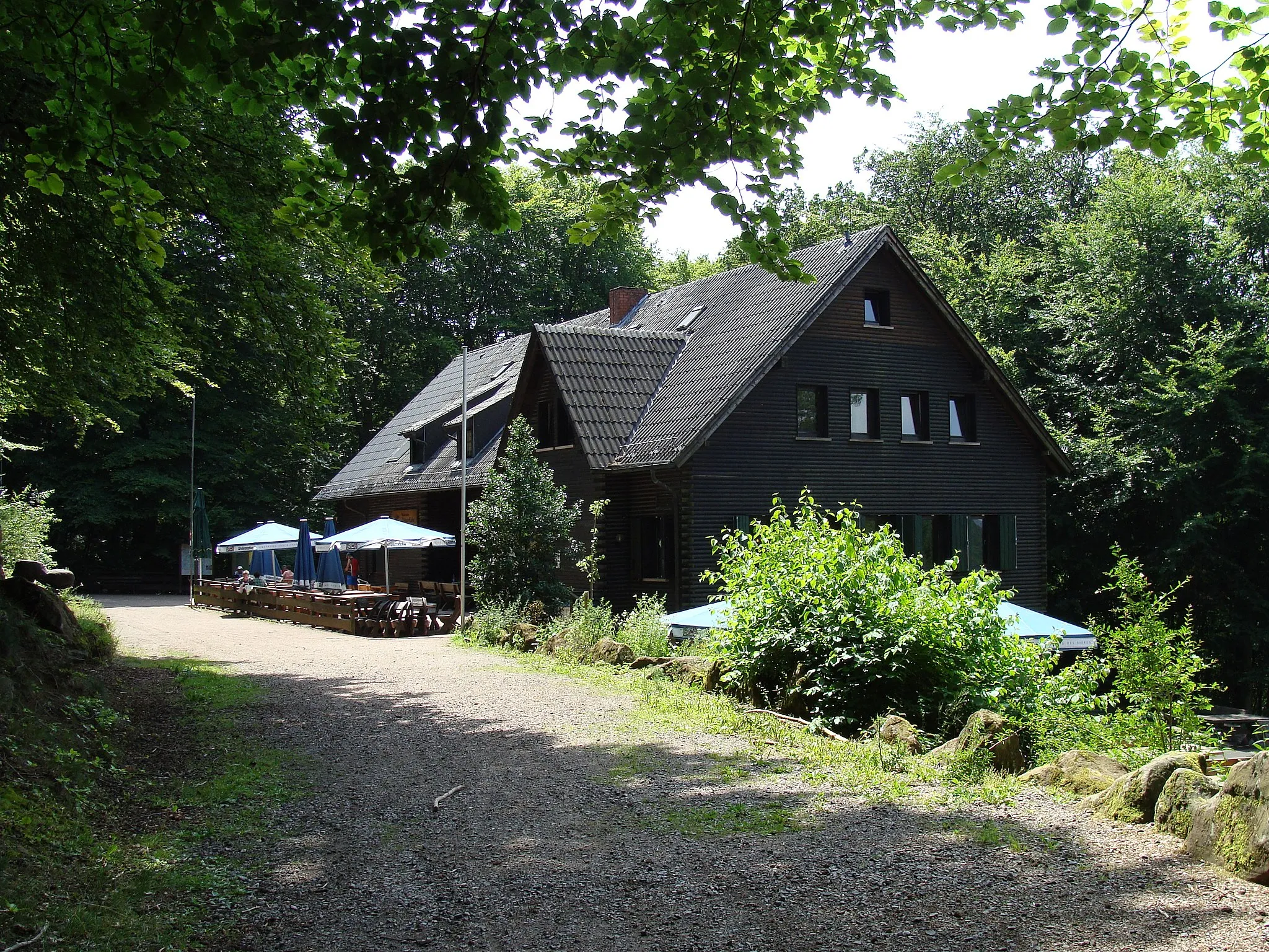 Photo showing: Wanderheim Dicke Eiche (Hauensteiner Hütte) PWV-Hütte im Pfälzerwald