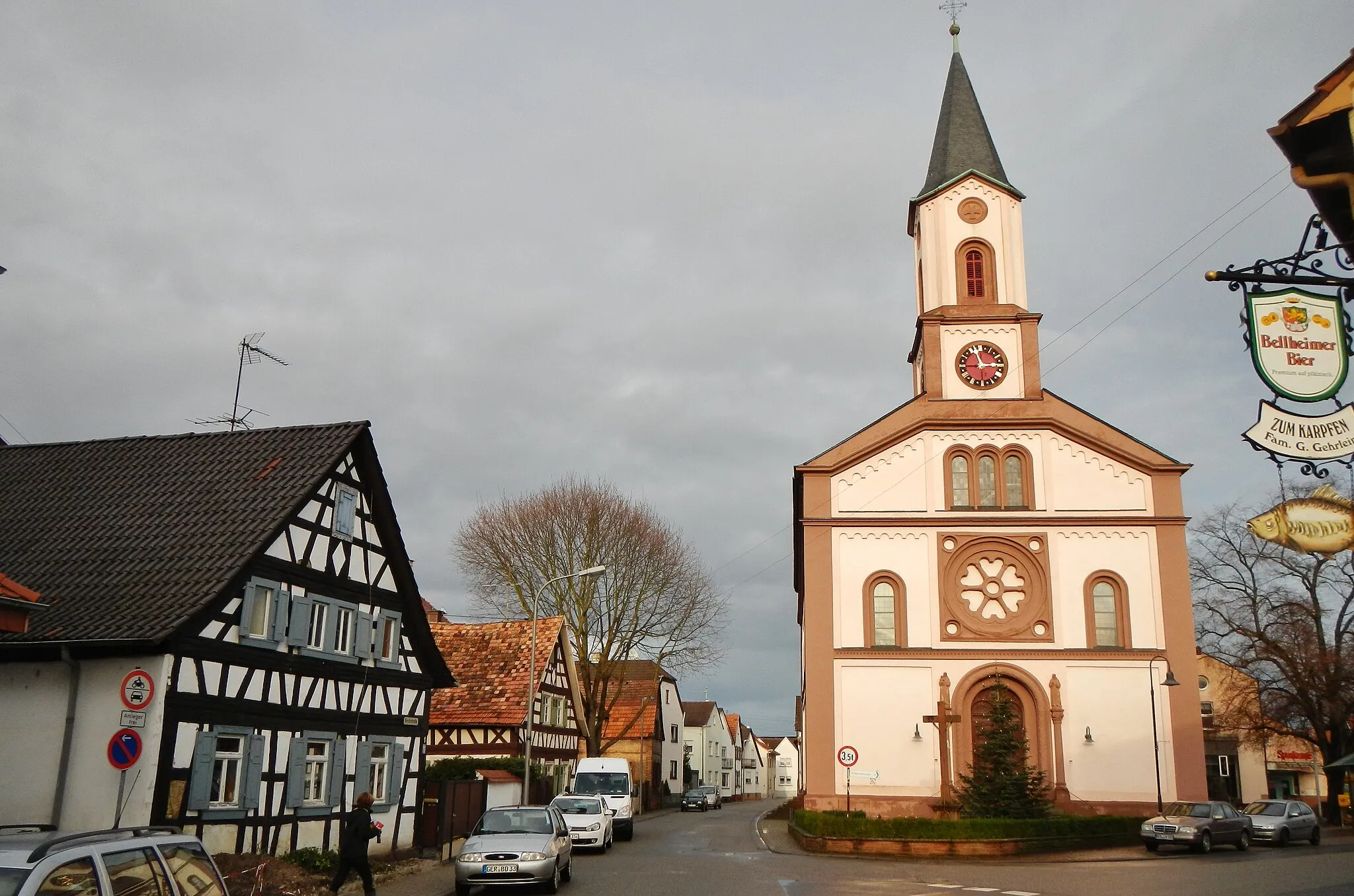 Photo showing: Pfarrkirche St. Bartholomäus in Neupotz