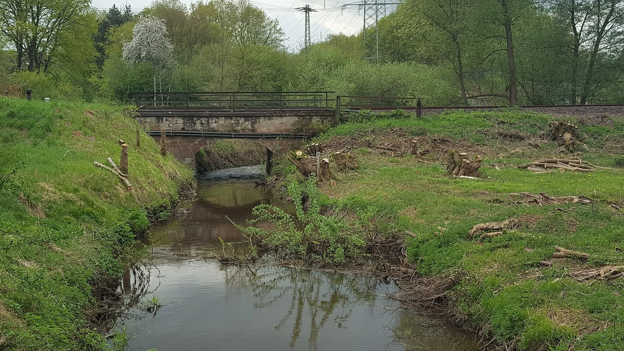 Photo showing: Mohrbach zwischen Ramstein und Miesenbach