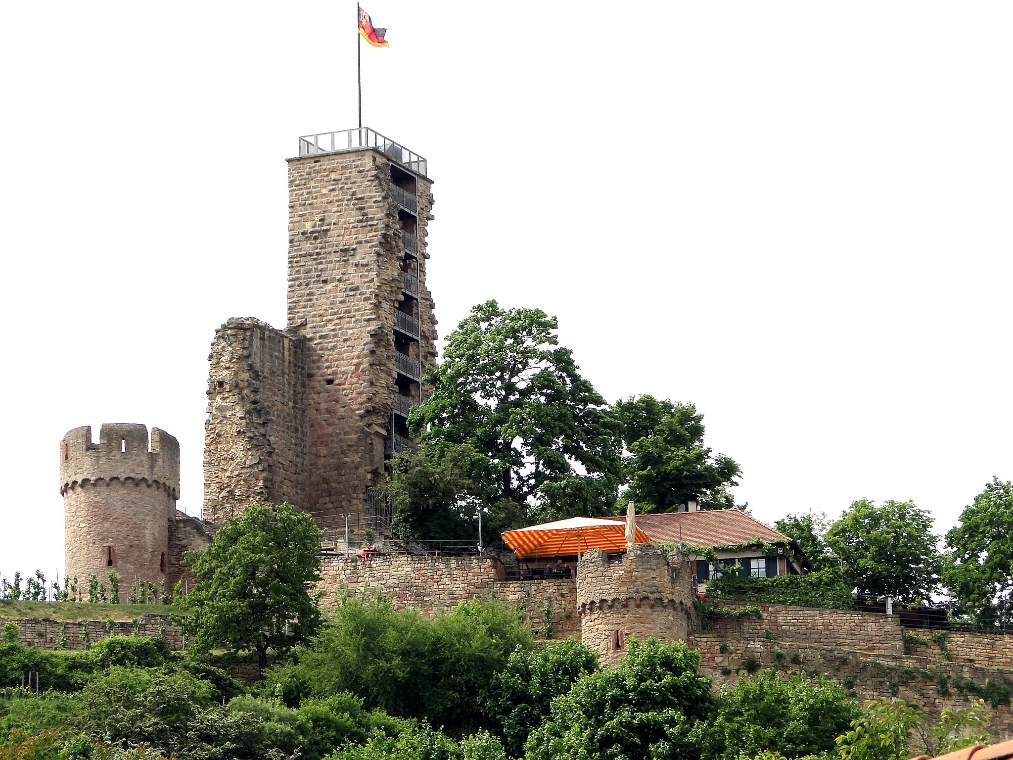 Photo showing: Blick auf die Wachtenburg, Pfalz, von Süden