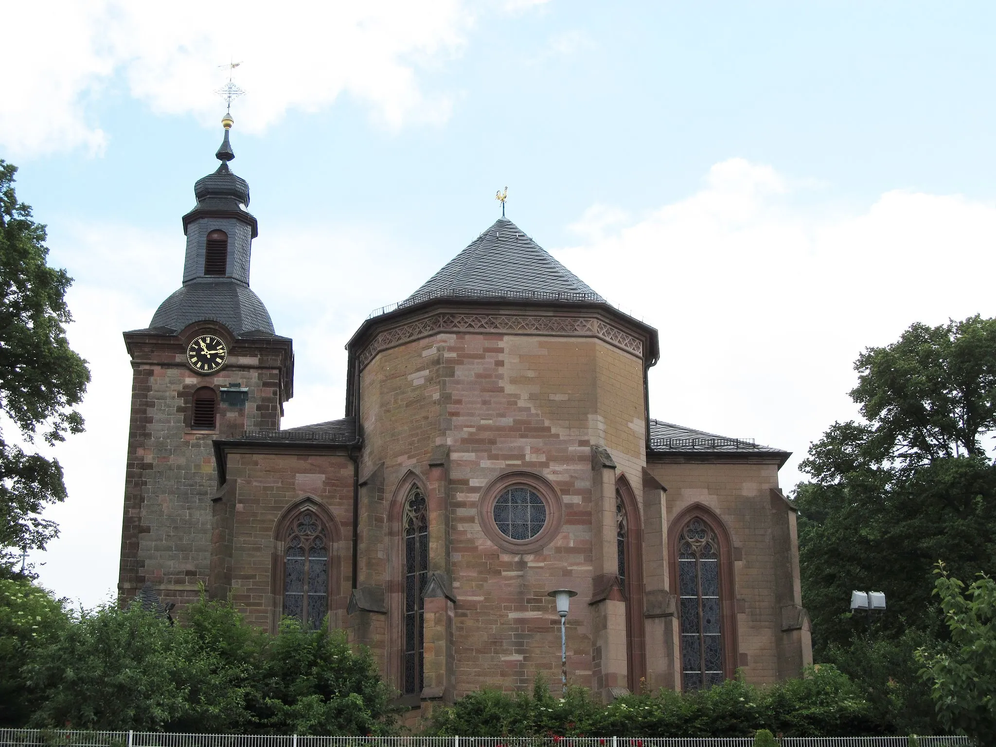 Photo showing: Die Protestantische Kirche in Homburg, Saarland