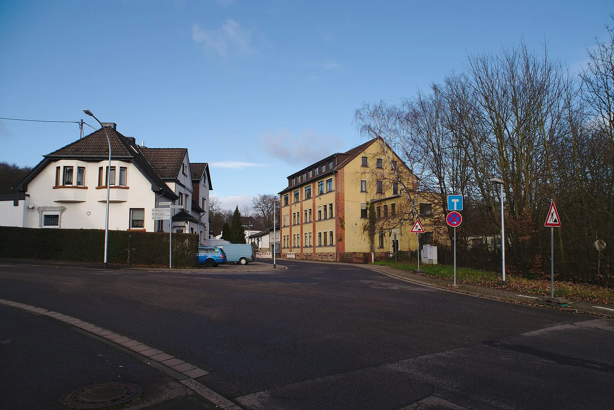 Photo showing: Die Kreuzung zwischen der Althansstraße und der Rotstaystraße Straße in Völklingen-Luisenthal.