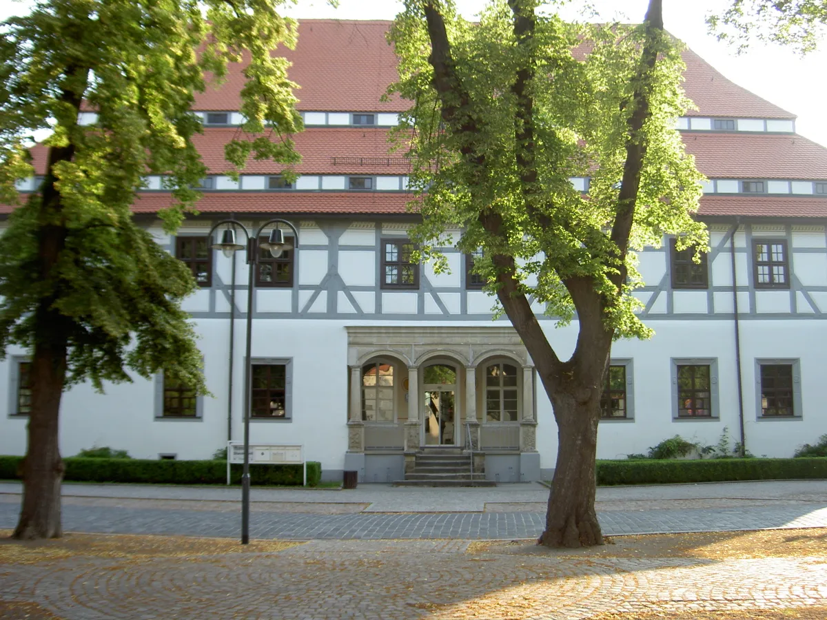 Photo showing: Amtshaus Annaburg mit Museum