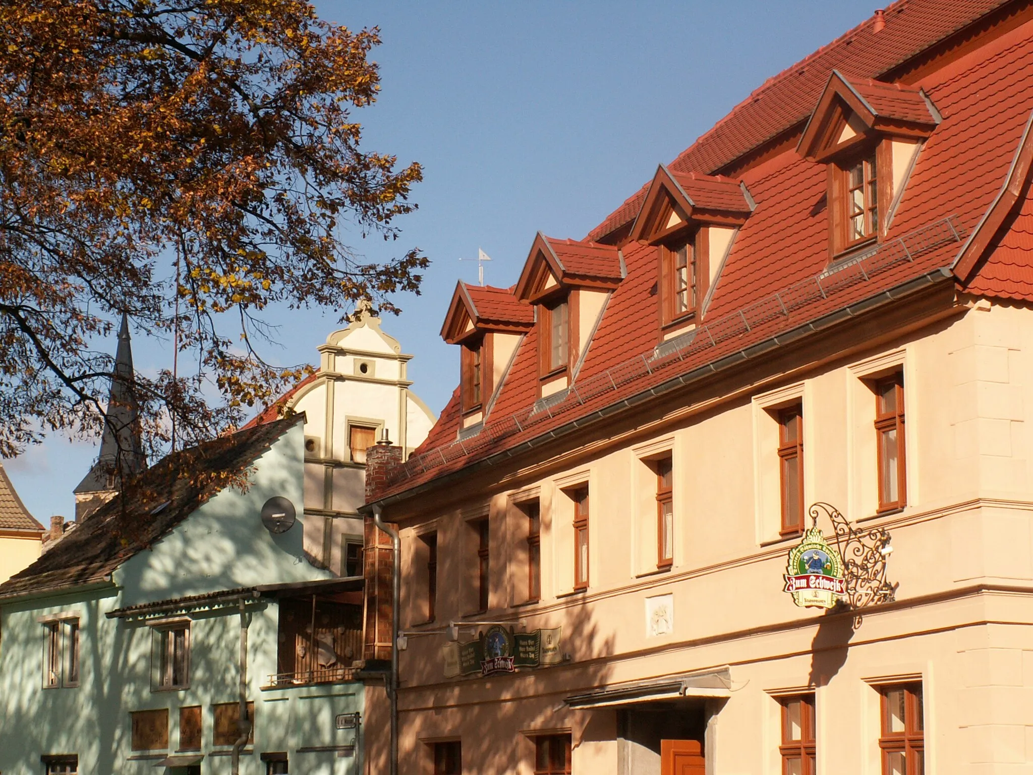 Photo showing: Gaststube "Zum Schwejk" in der Altstadt von Aschersleben