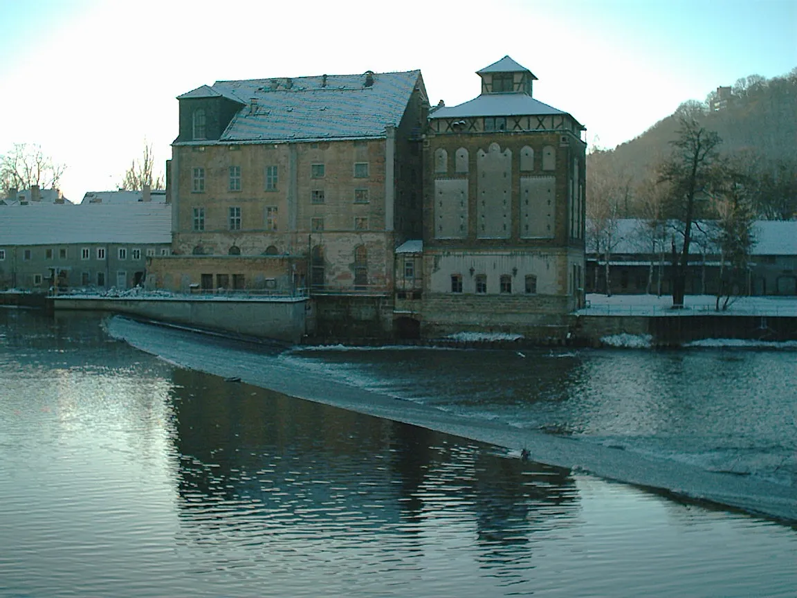 Photo showing: Old water mill in Bad Kösen.