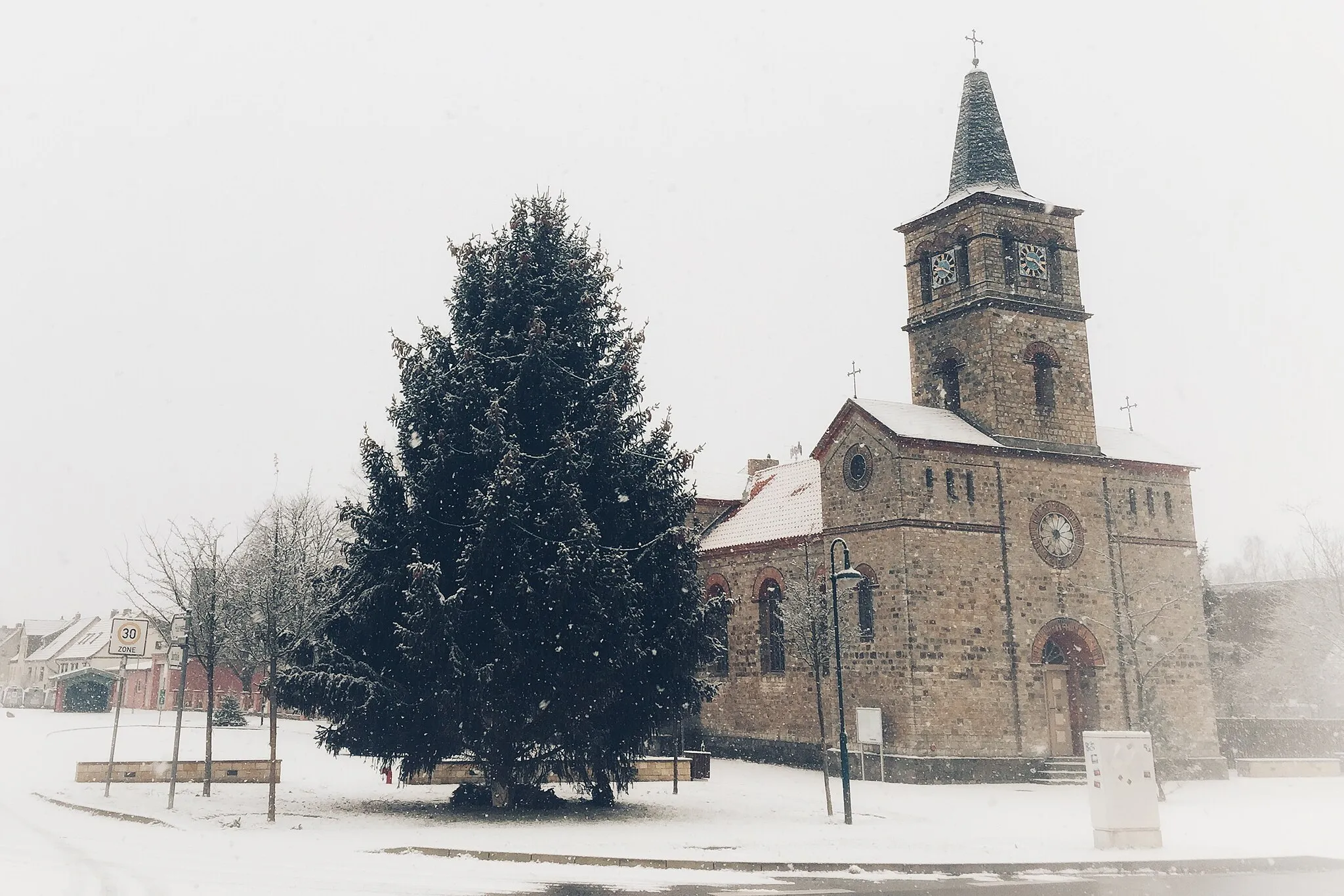 Photo showing: Kirche in Gerwisch mit Schnee