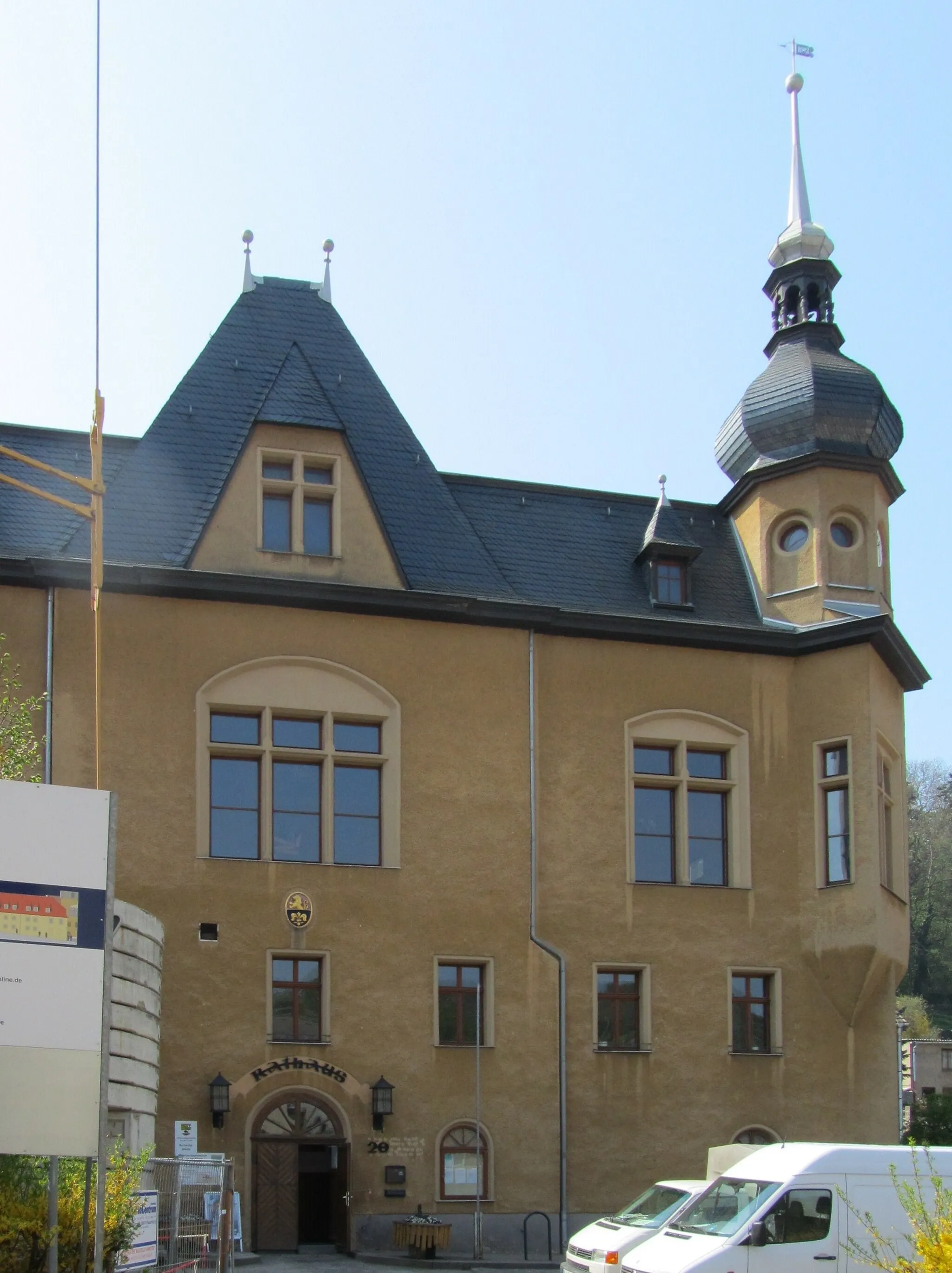 Photo showing: Das Rathaus von Eckartsberga (Sachsen-Anhalt).