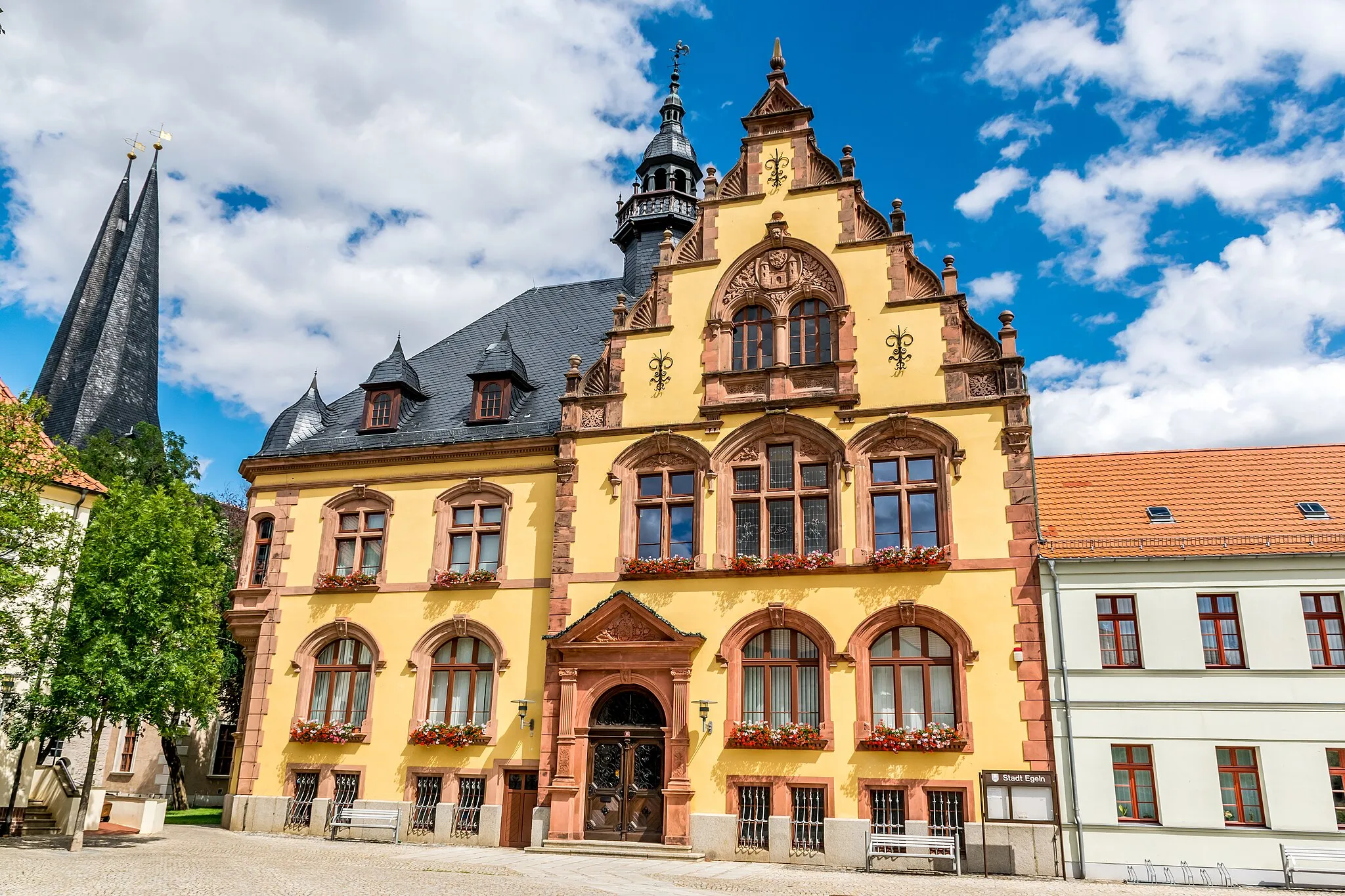 Photo showing: Town hall of the city of Egeln (Markt 18, 39435 Egeln, Saxony Anhalt, Germany)