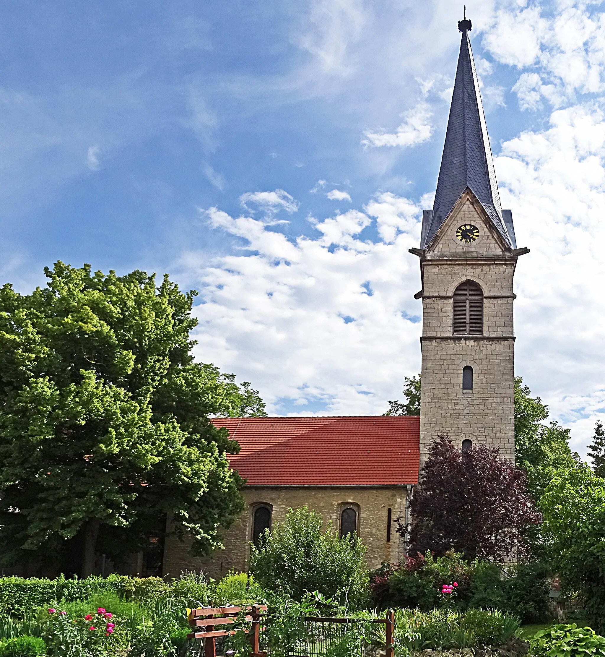 Photo showing: St.-Stephani-Kirche in Gatersleben von Norden