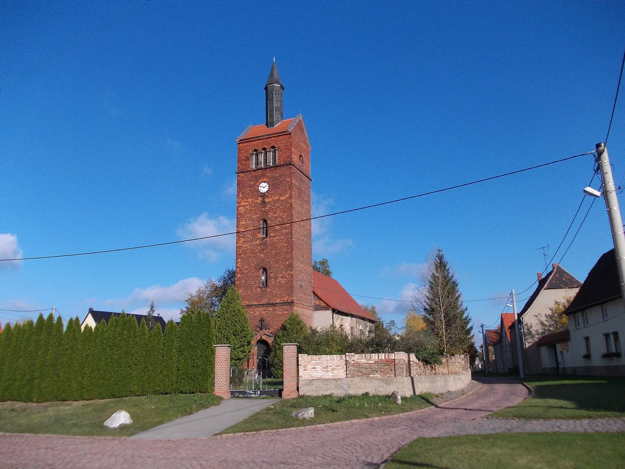 Photo showing: St. Maurice Church in Grosskugel (Kabelsketal, district of Saalekreis, Saxony-Anhalt)