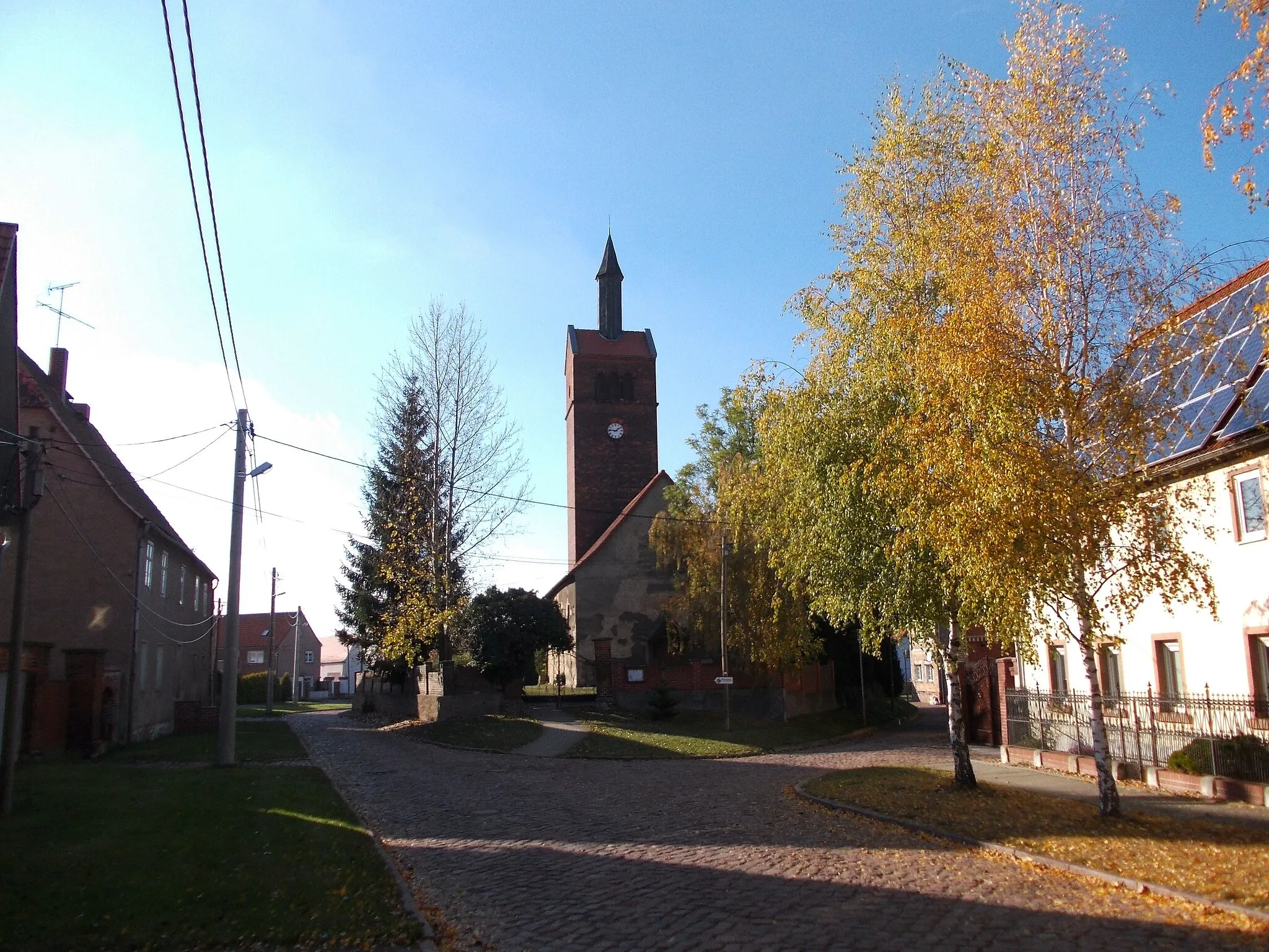 Photo showing: St. Maurice Church in Grosskugel (Kabelsketal, district of Saalekreis, Saxony-Anhalt)