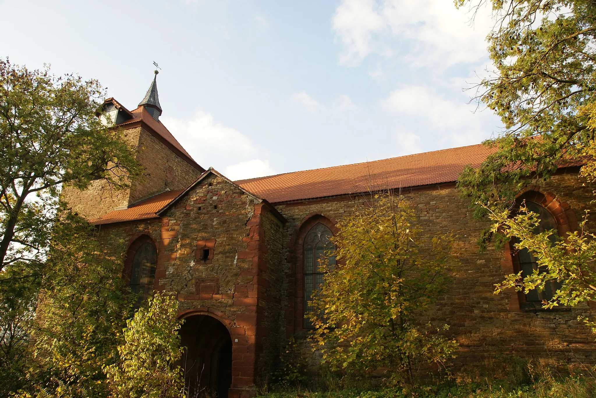 Photo showing: die evangelische Kirche St. Ägidius in Hergisdorf