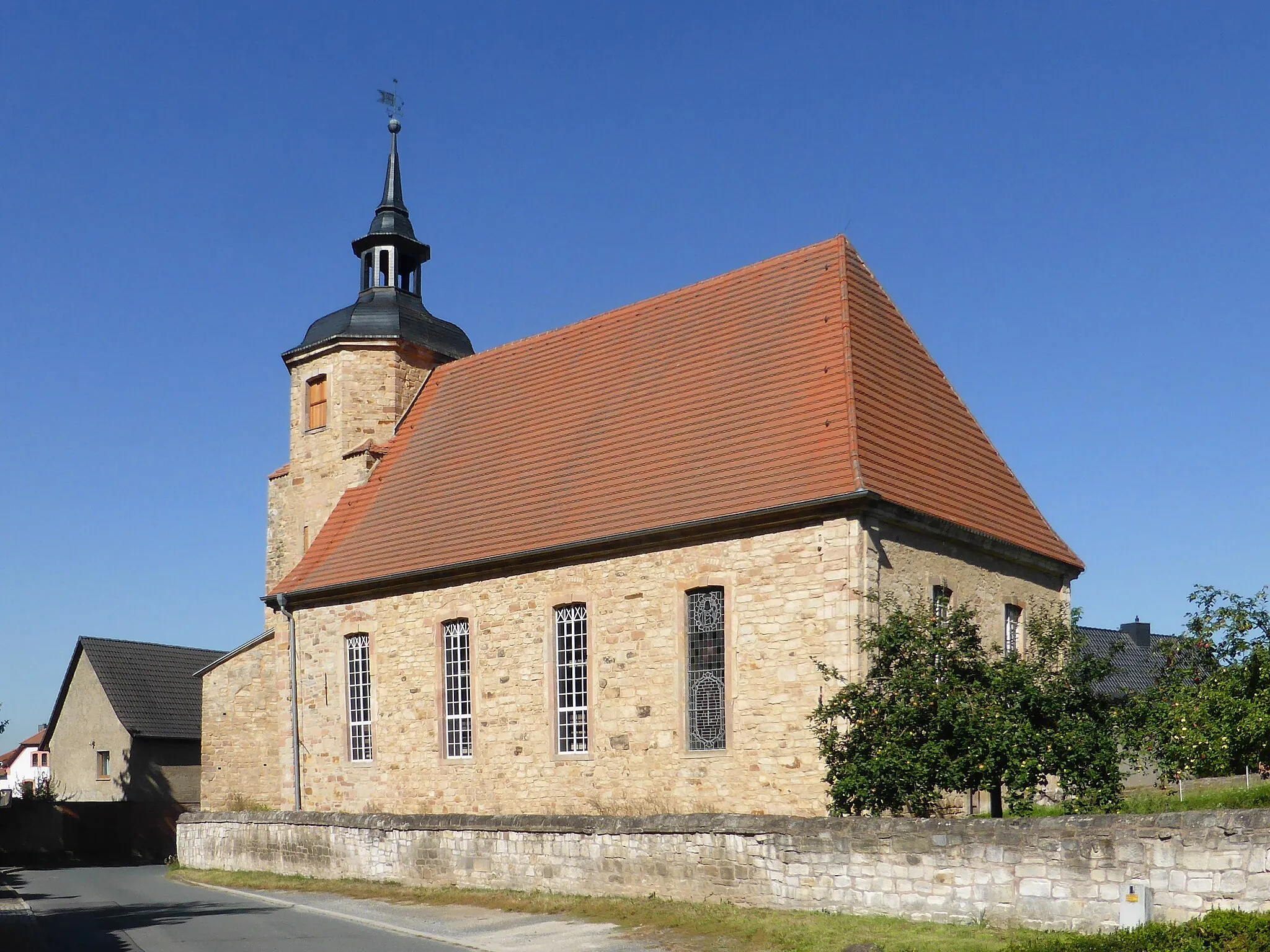 Photo showing: Ev.-luth. St.-Marien-Kirche in Leißling.