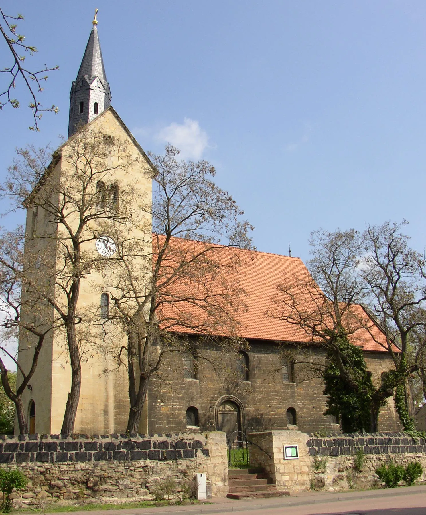 Photo showing: St. Steven's Church in Röblingen am See in Saxony-Anhalt, Germany