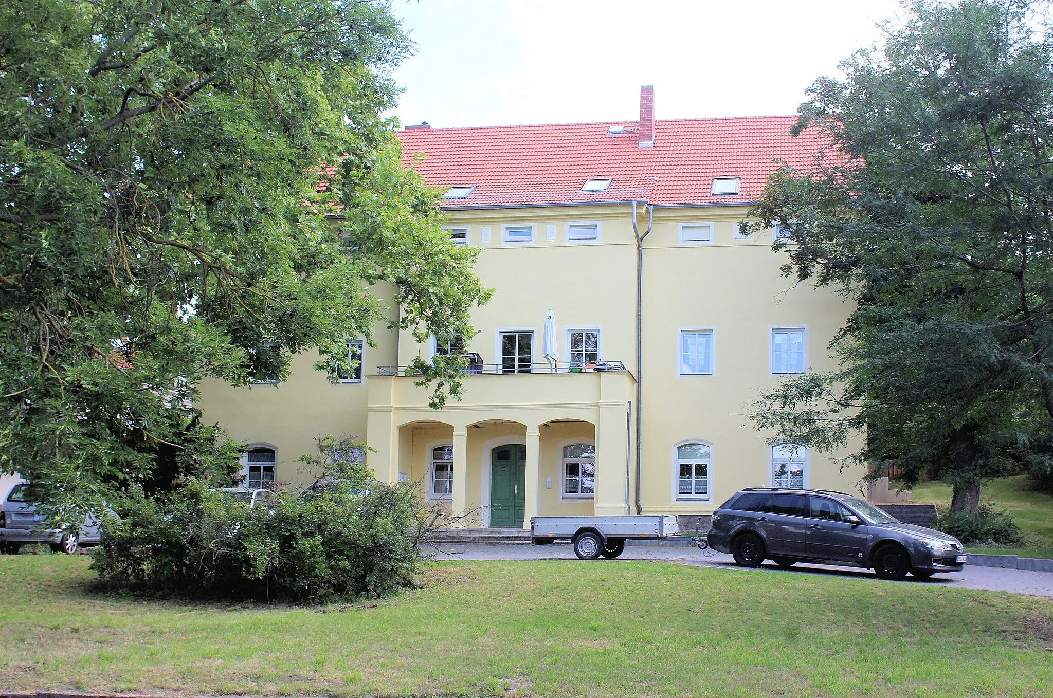 Photo showing: Salzmünde, house 10 Straße der Einheit