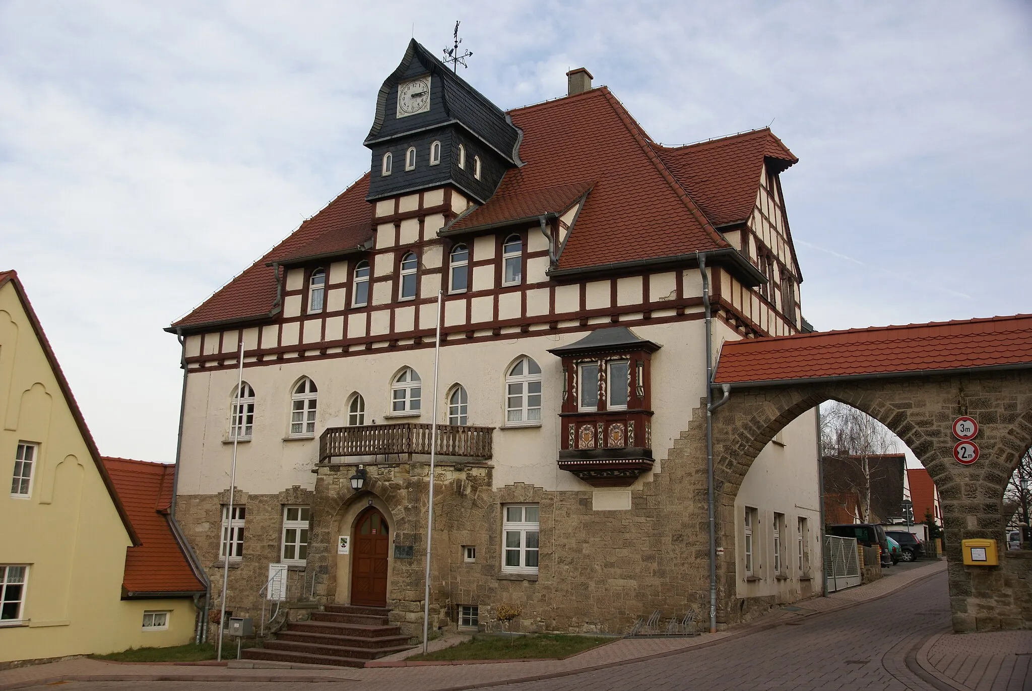 Photo showing: das Rathaus von Salzmünde