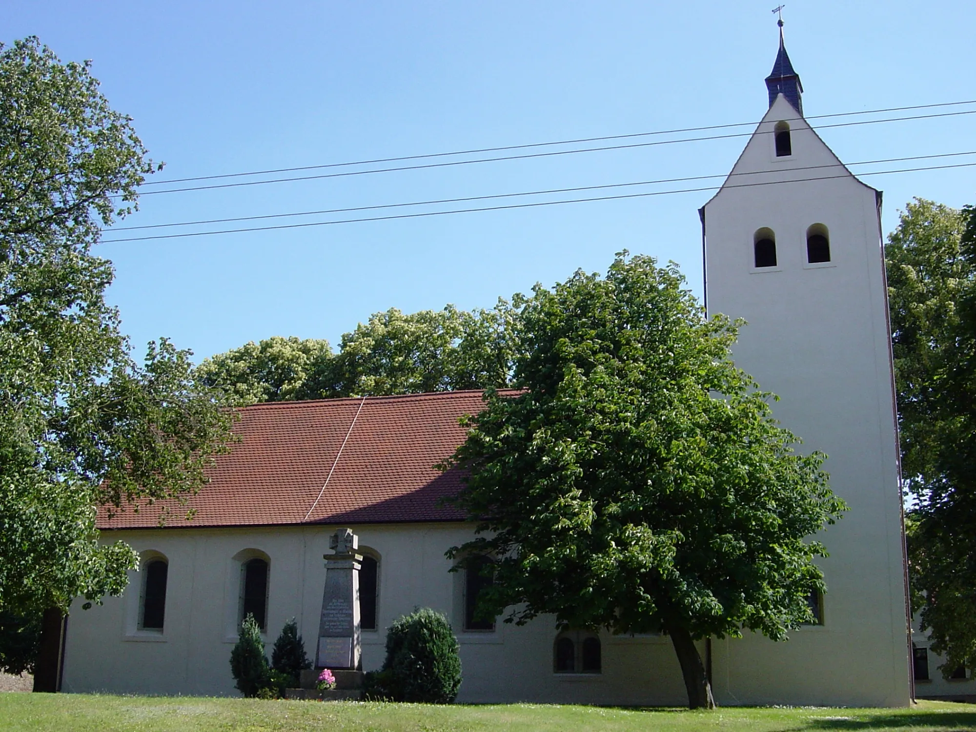 Photo showing: Evangelische Kirche St. Sebastian in Samswegen