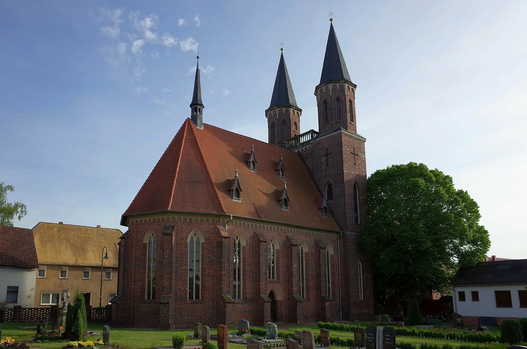 Photo showing: Oranienbaum-Wörlitz, Ortsteil Vockerode, evangelische Kirche (Kulturdenkmal im Denkmalverzeichniss Sachsen-Anhalt, Erfassungsnummer: 094 40586 000 000 000 000 [1])