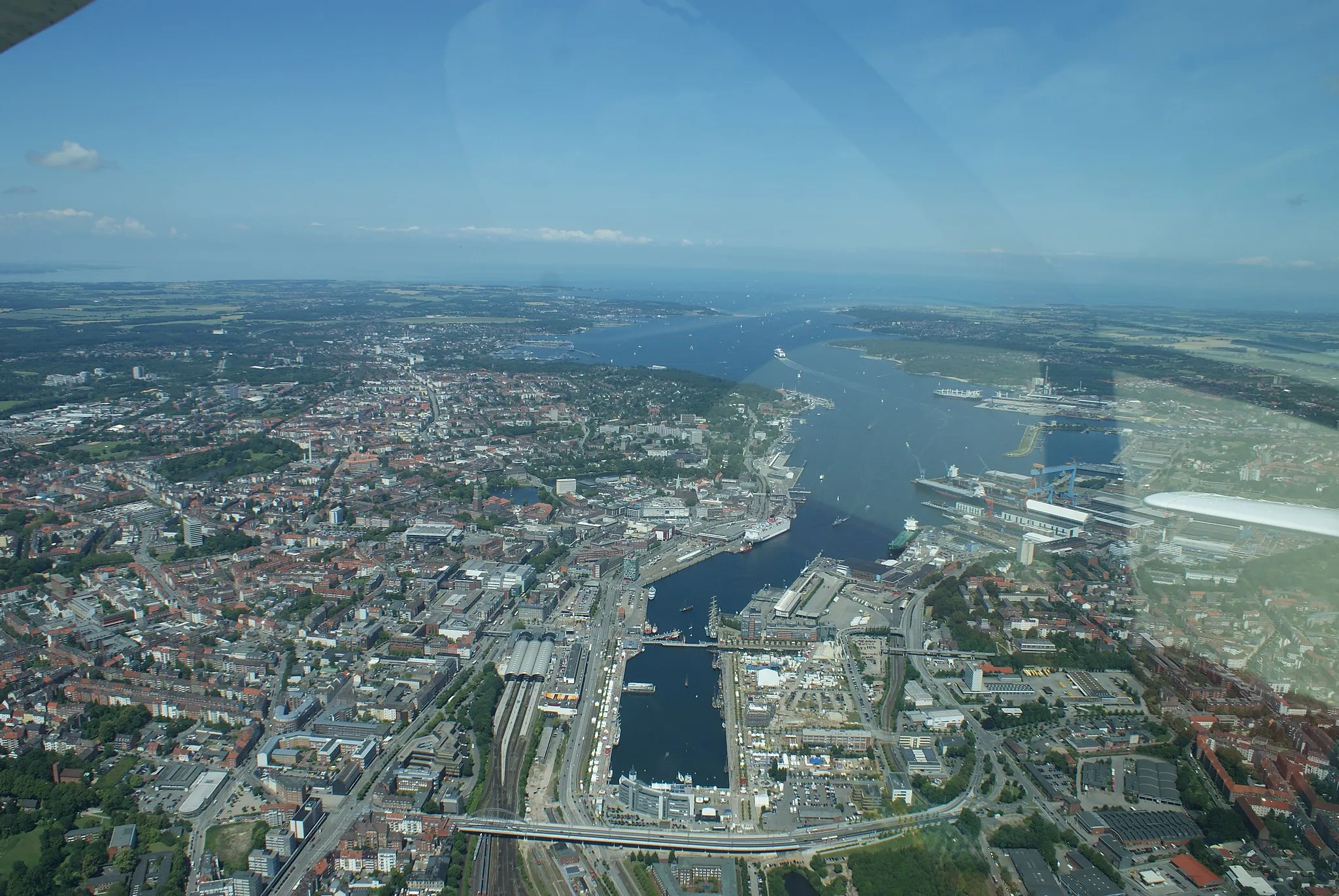 Photo showing: Kiel aus der Luft