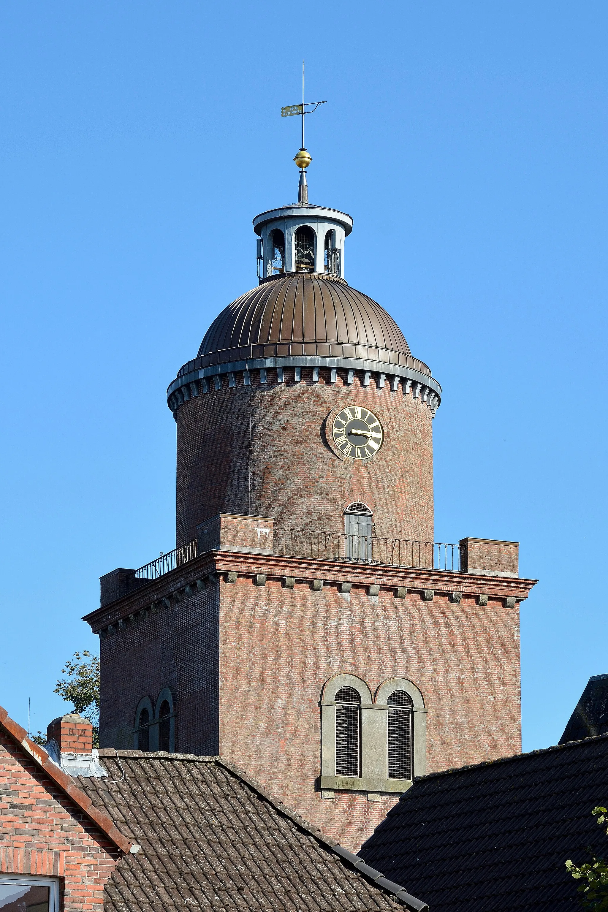 Photo showing: Krempe (Schleswig-Holstein, Germany),Tower of the church , photo 2016