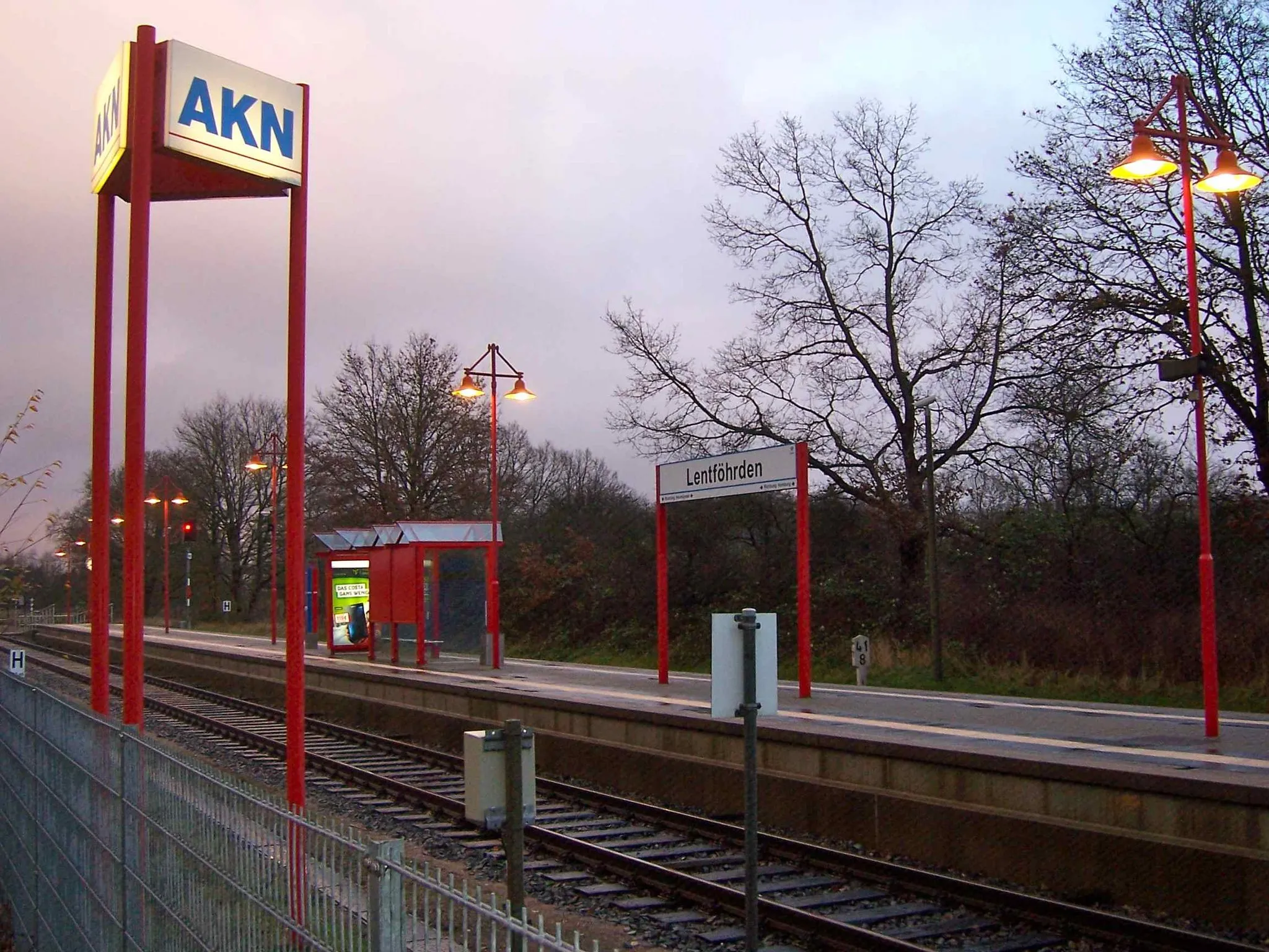 Photo showing: Bahnhof Lentföhrden