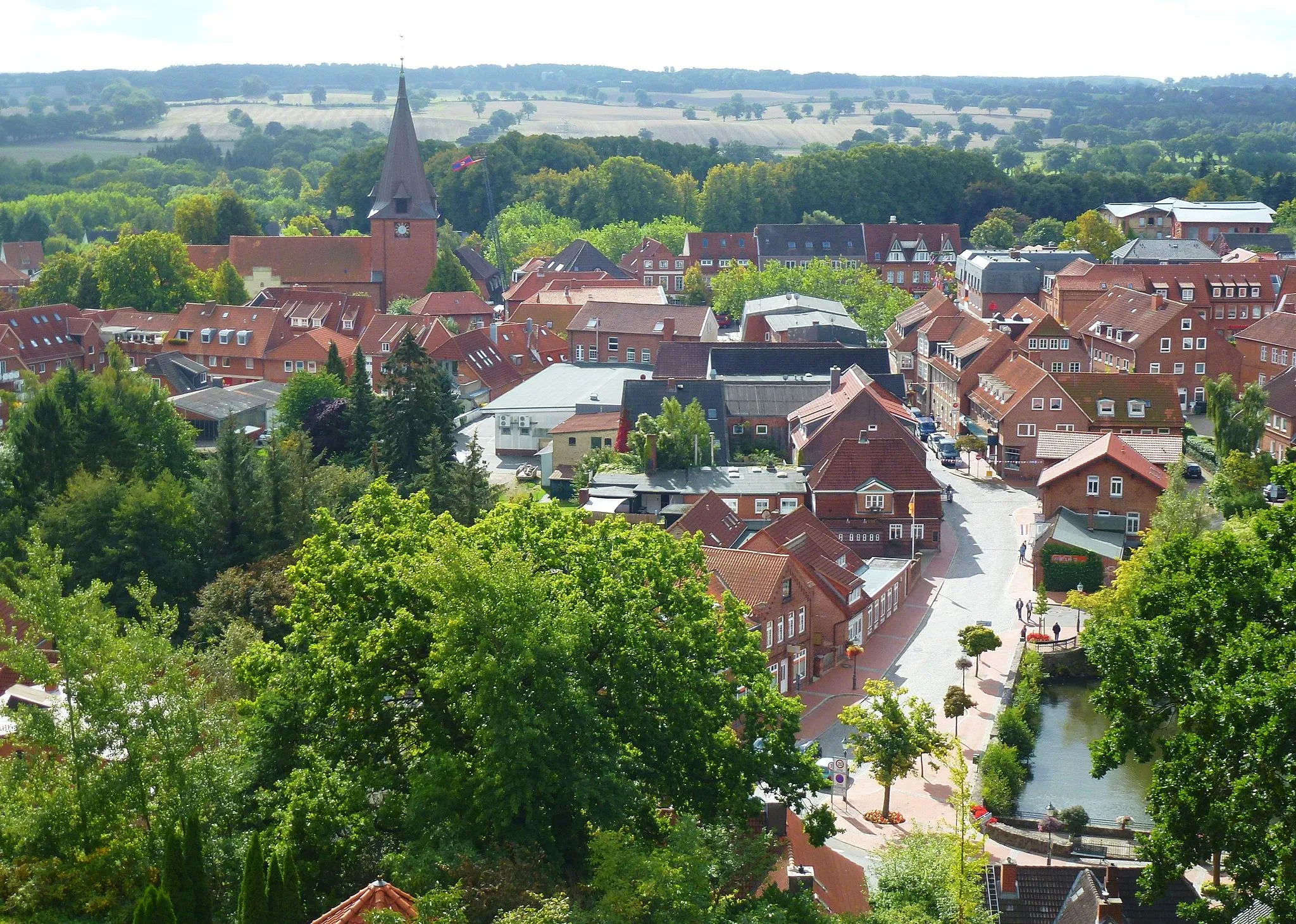 Photo showing: Lütjenburg, Bismarckturm, Aussicht